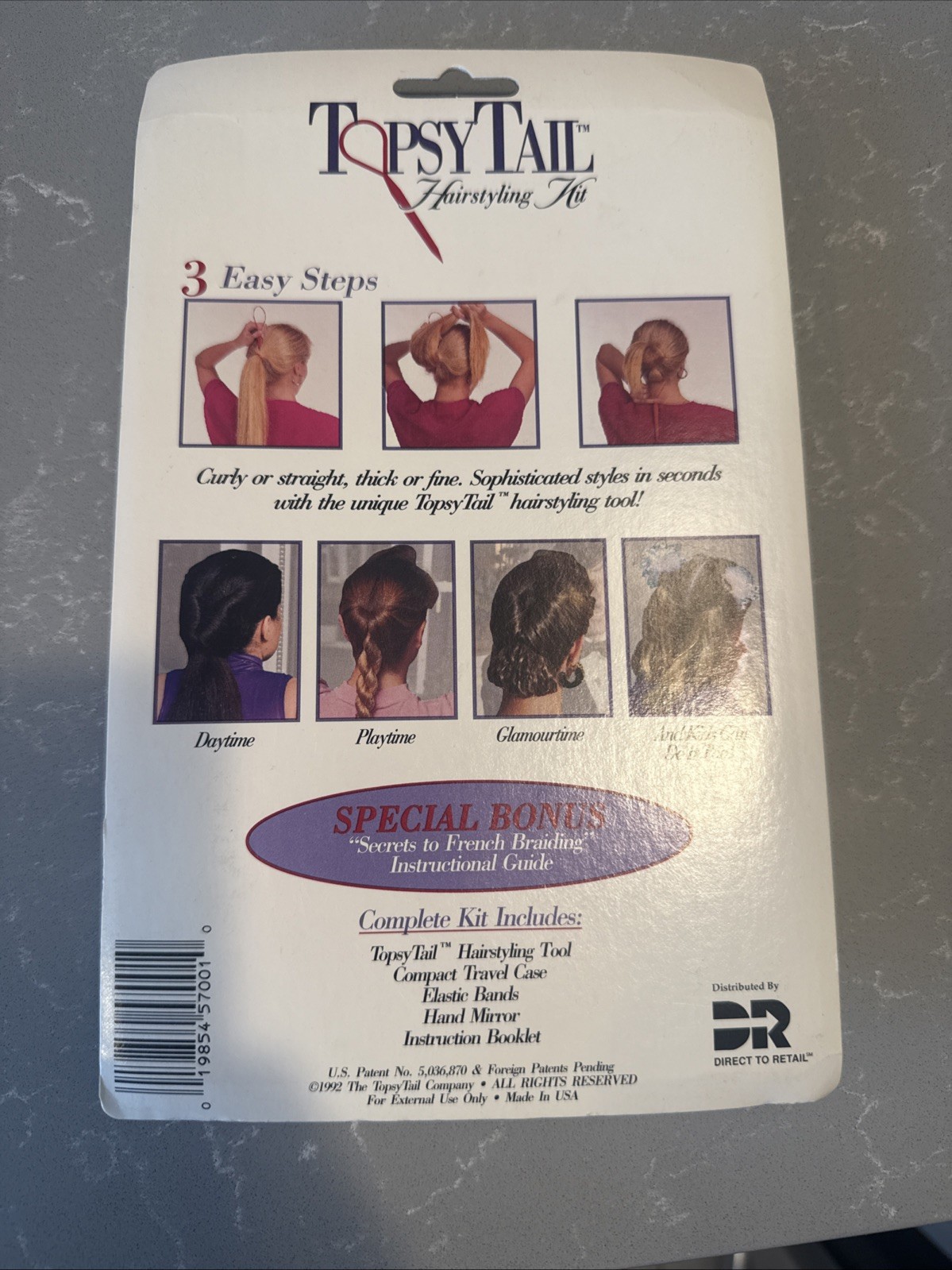 Vintage Topsy Tail Hairstyling Kit As Seen On TV NEW Sealed 1990s