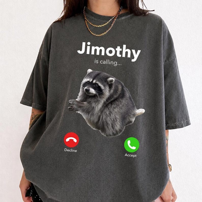 Funny Raccoon Jimothy Shirt, Viral Seattle Raccoon Tee, Funny Internet Meme T-Sh