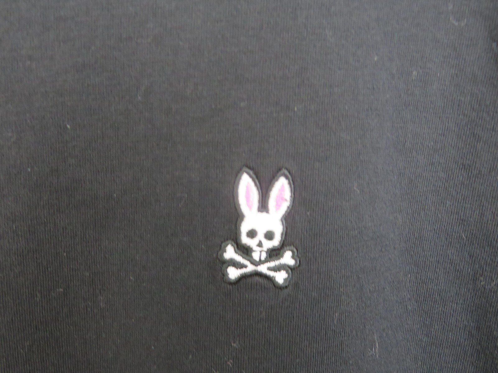 Psycho Bunny Shirt Mens 2XL 9 Black Long Sleeve Pima Cotton Logo Skull Casual