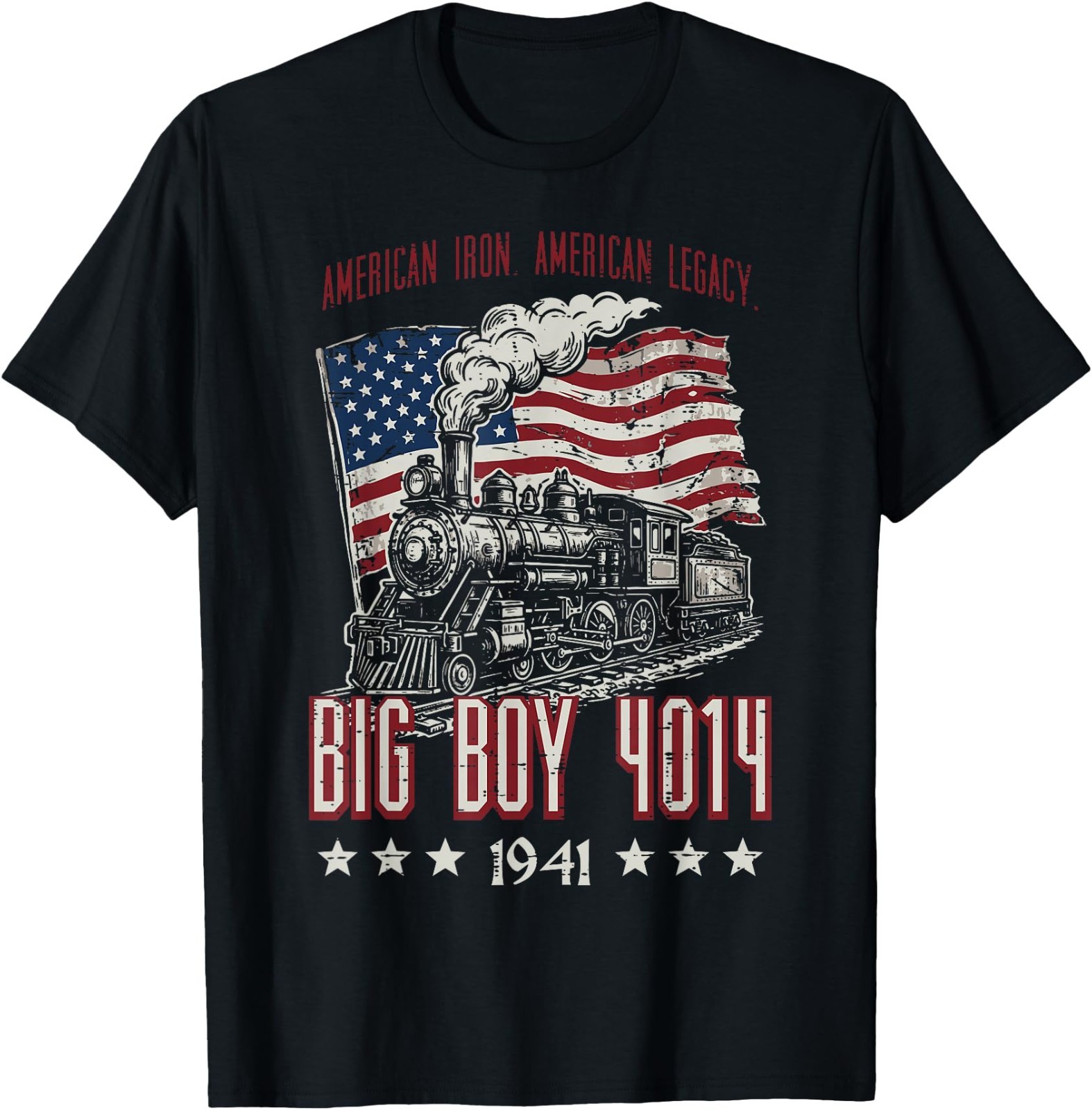 Big Boy 4014 American Steam Train Vintage UNISEX Cotton T-Shirt