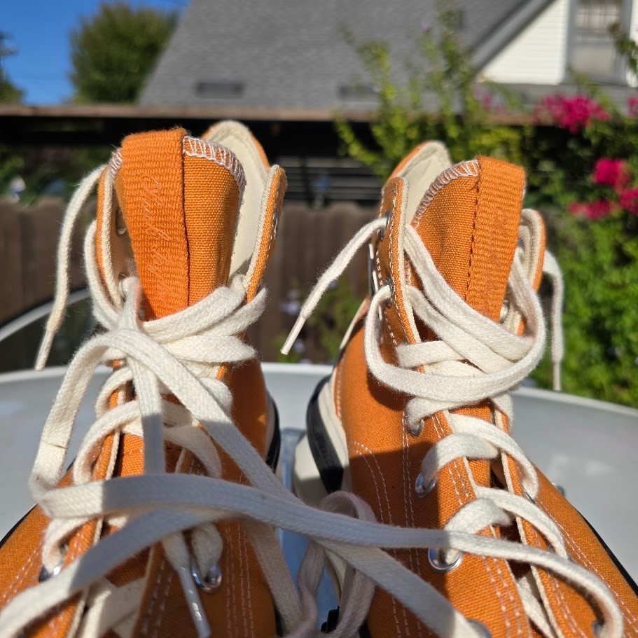 Converse Run Star Legacy CX Platform Shoes Womens 9 Mens 7.5 Orange Amber A00853