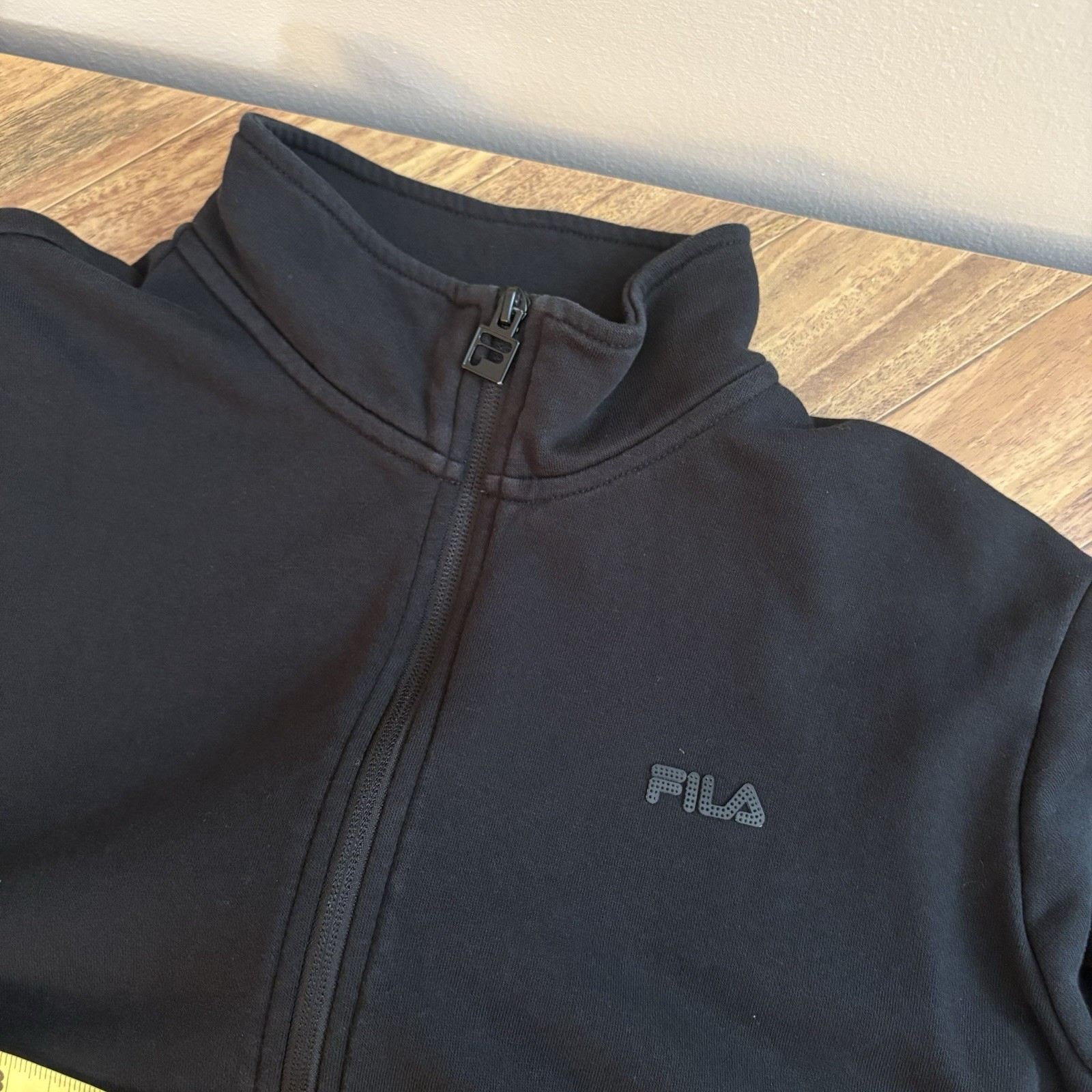FILA Sport Men’s XL Black Full Zip Sweater Sweatshirt Work Casual Sporty Fall P6