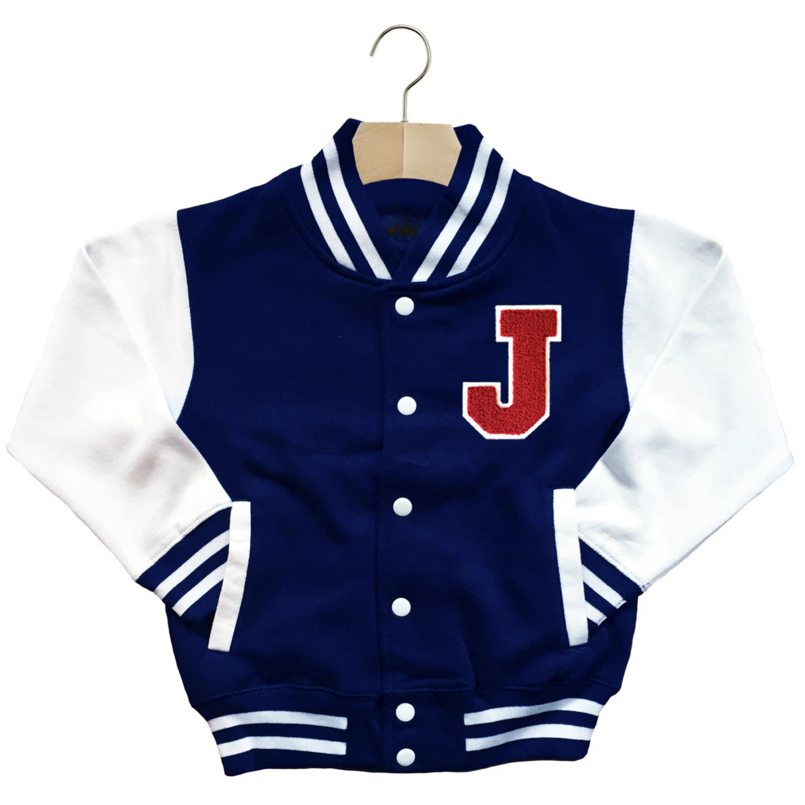 CLASSIC VARSITY BASEBALL JACKET UNISEX PERSONALIZED GENUINE US E COLLEGE LETTER