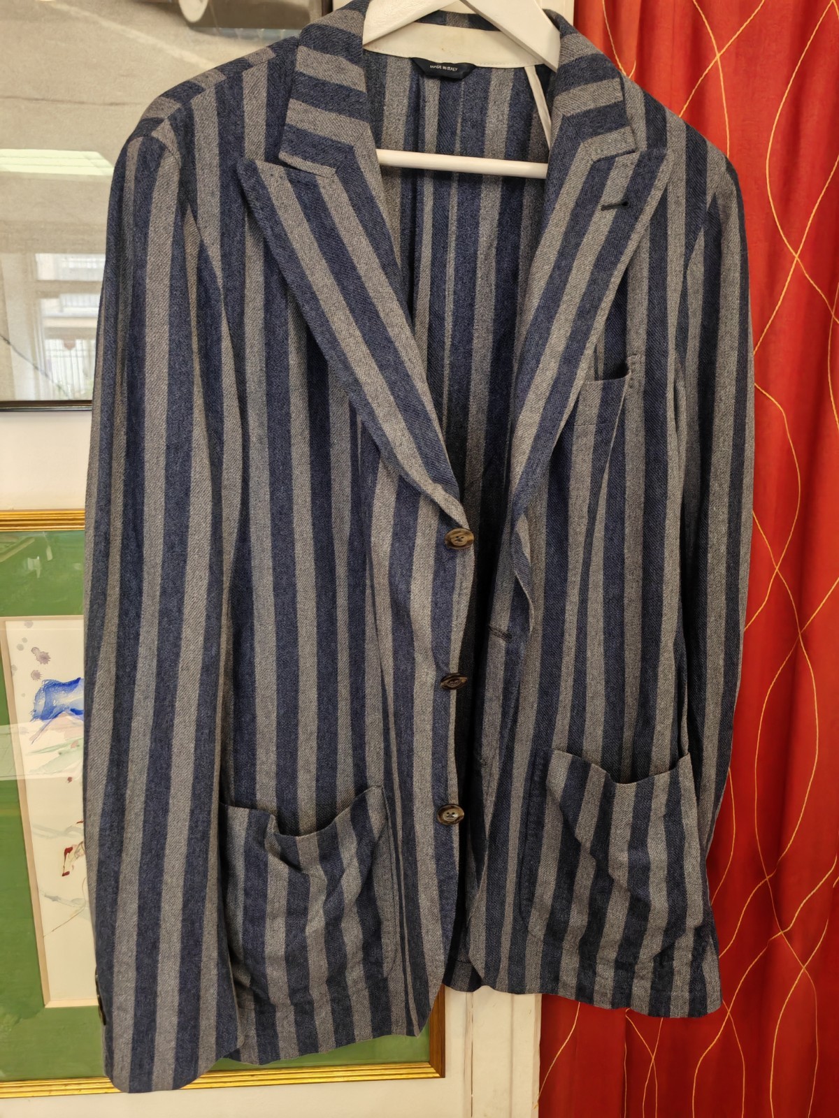 Tombolini 700€ Men’ Blazer Jacket Cotton Size EU 50 ( M ) Made in Italy