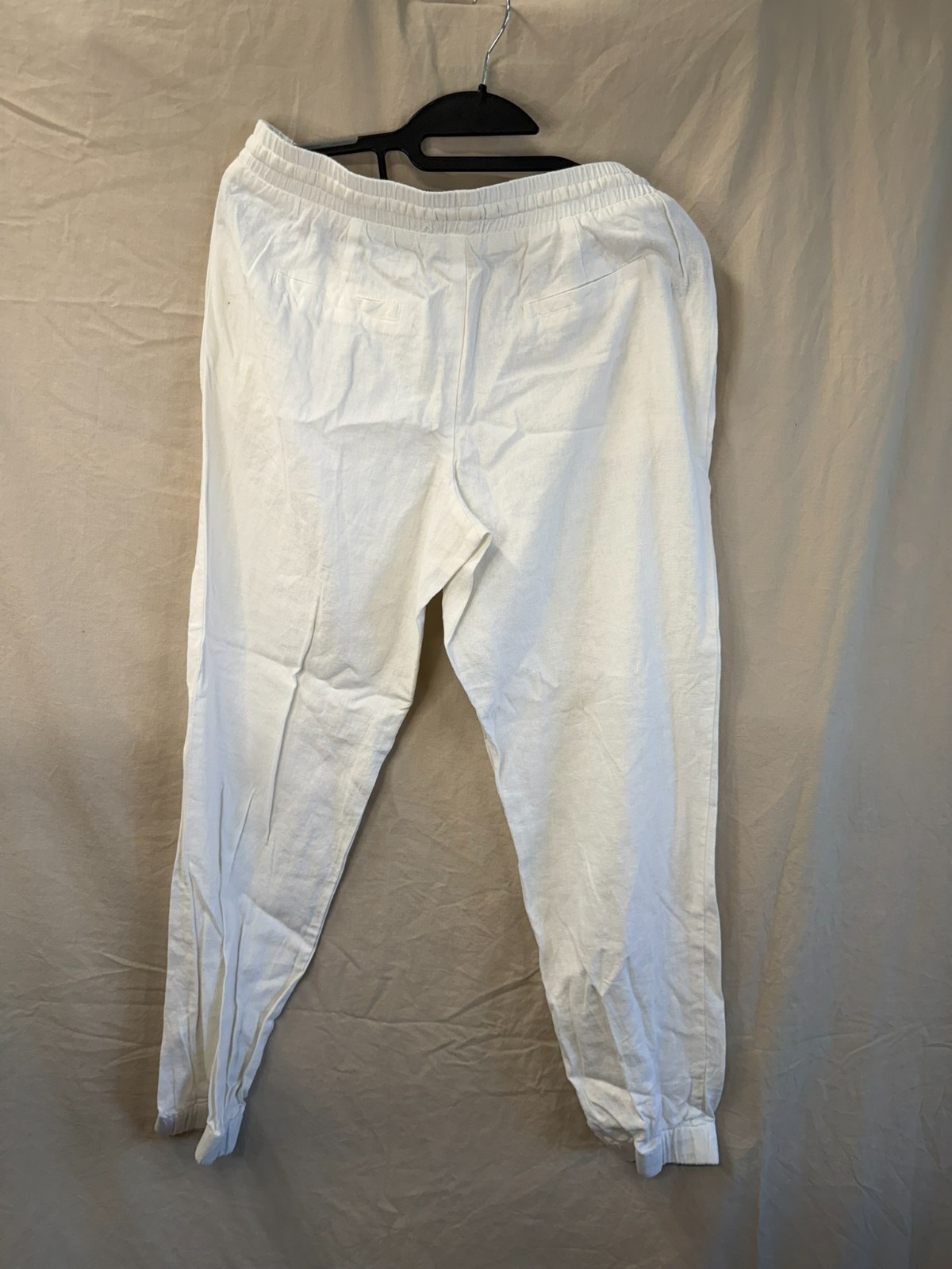 Love Tree Los Angeles White Pants Womens Size Medium Linen Blend