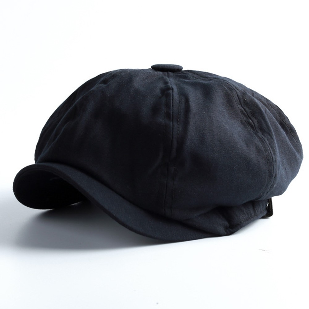 Classic Peaky Blinders Hat Newsboy Flat Cap Driver Herringbone Tweed Wool Baker