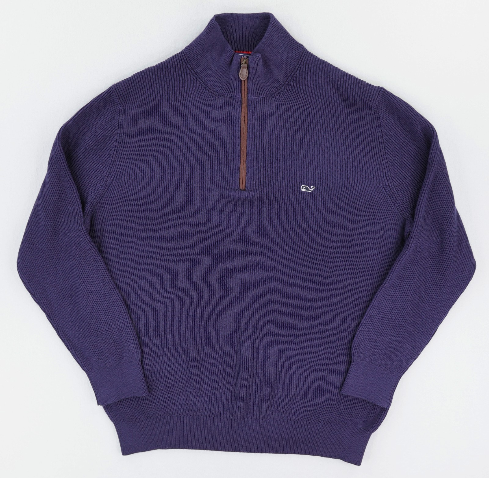 New Vineyard Vines Fisherman Quarter Zip Sweater Men’s Large Nautical Navy NWT