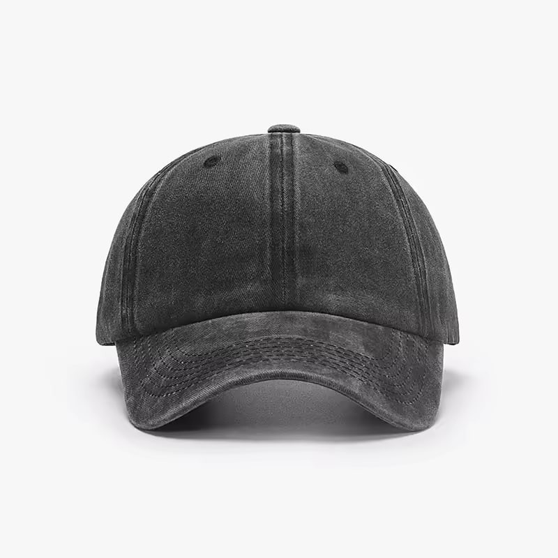 Dyed Cotton Washed Solid Plain Polo Style Baseball Ball Cap Hat Dad