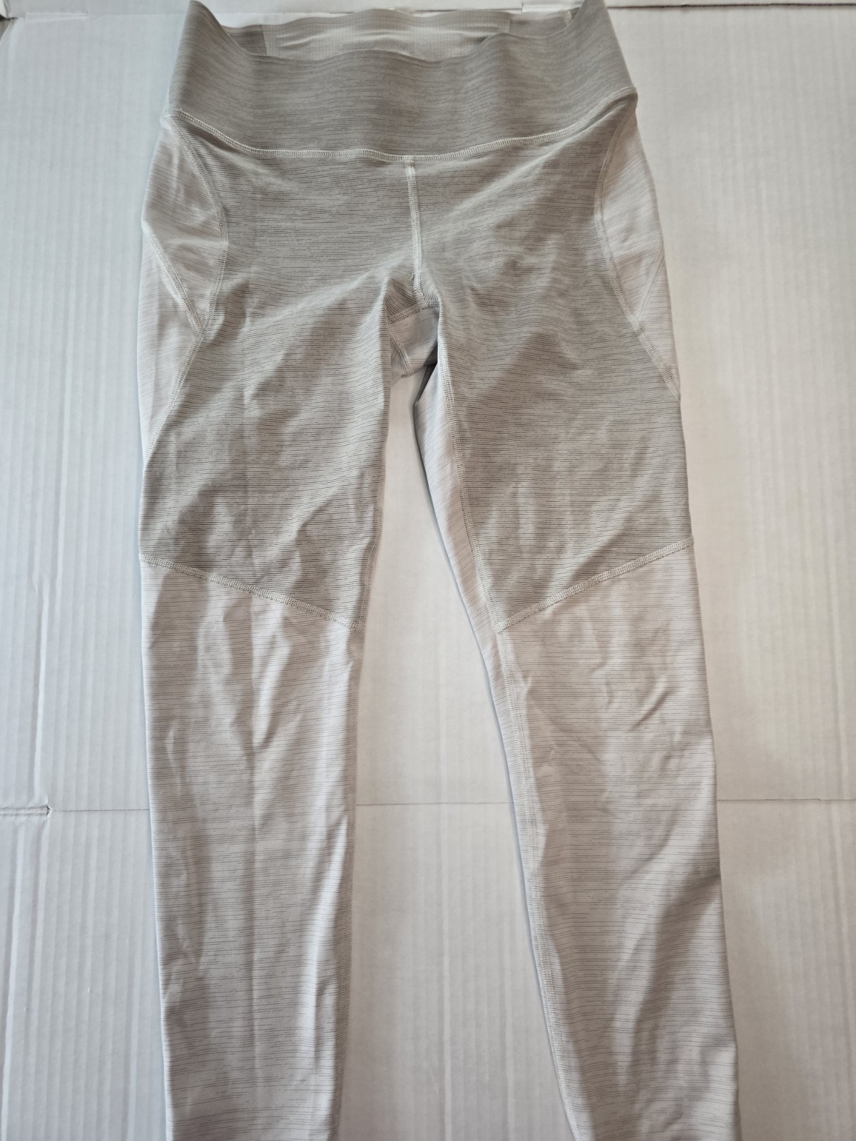 Outdoor Voices Women Med High Rise Leggings Beige Heather Workout Athletic Pants