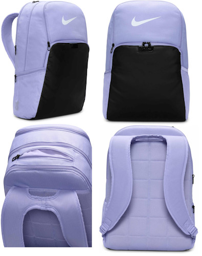 Nike Unisex Brasilia 9.5 Training Backpack Extra Large, 30L Lilac Ice/Black