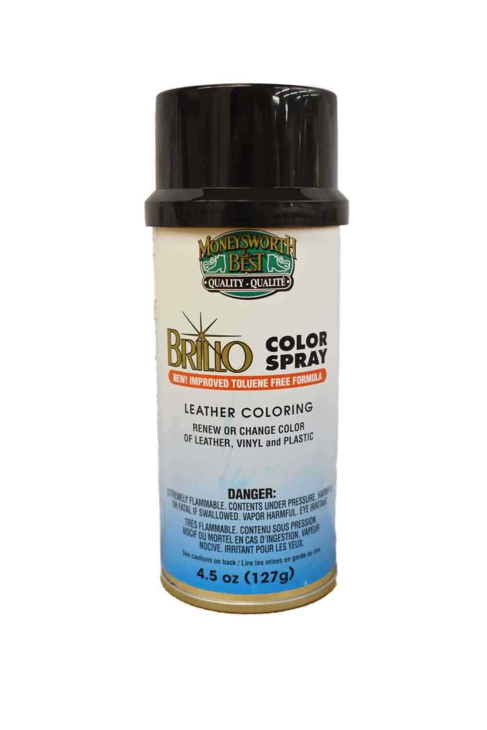 Moneysworth&Best Color Brillo Spray Leather Plastic Vinyl Paint Dye 4.5 oz