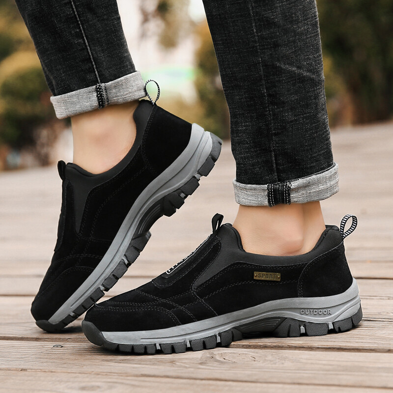 Outdoor Sports Shoes, Men Slip On Loafer Casual Walking Sneakers