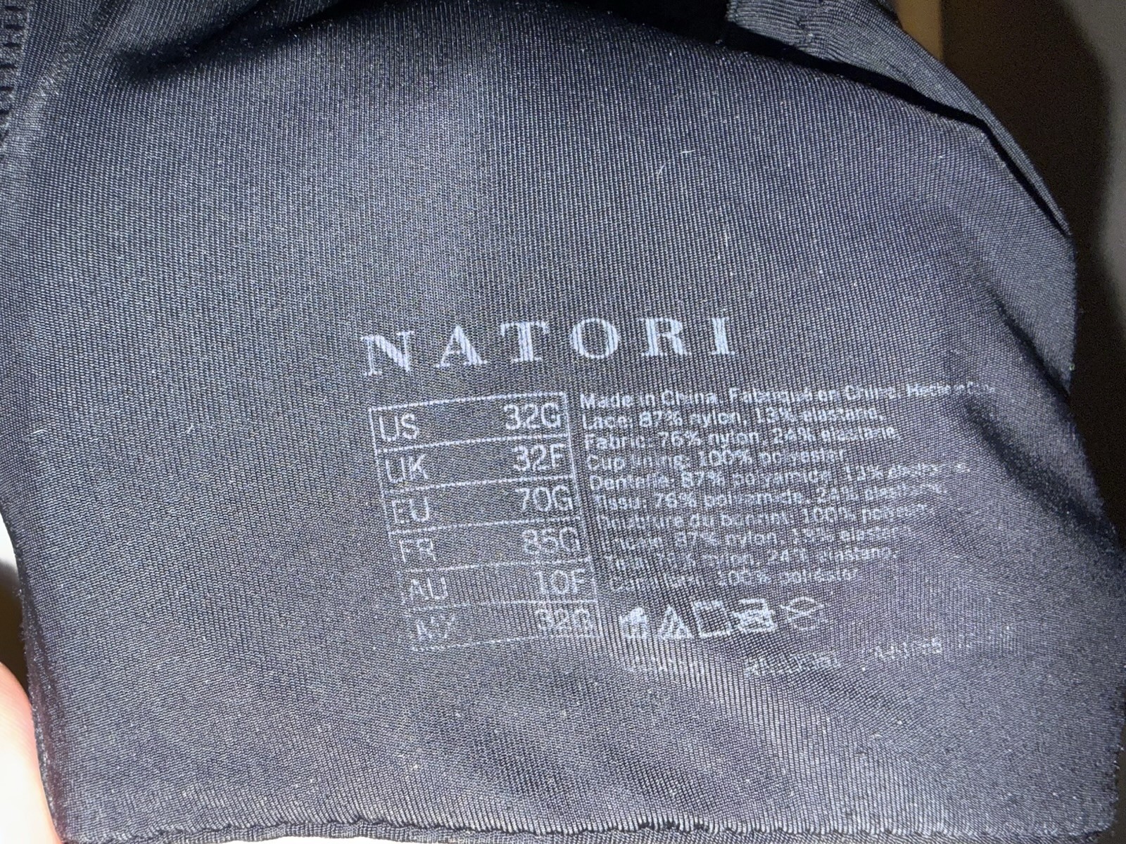 Natori Set of 2 Convertible Bras Women’s US32G Black & Charcoal Underwire