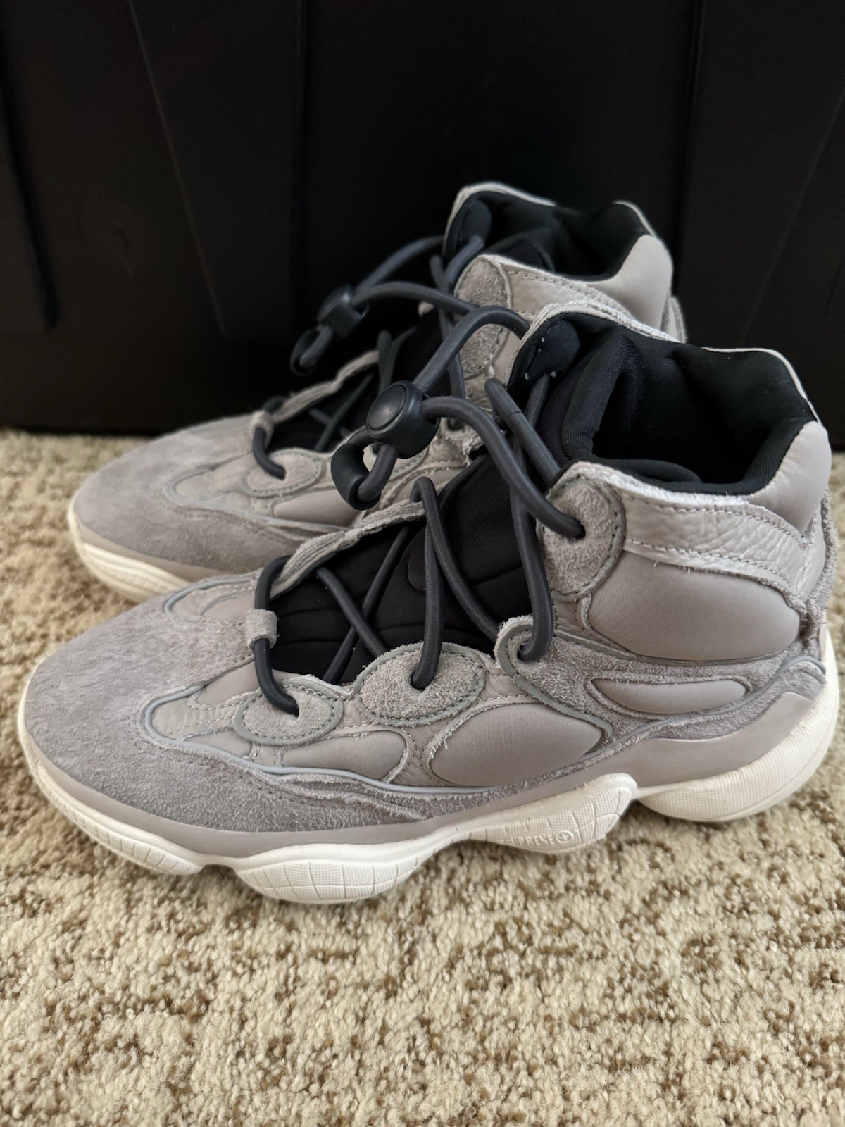 adidas Yeezy 500 High Mist Stone GV7775 White Suede High Top Men’s Athletic