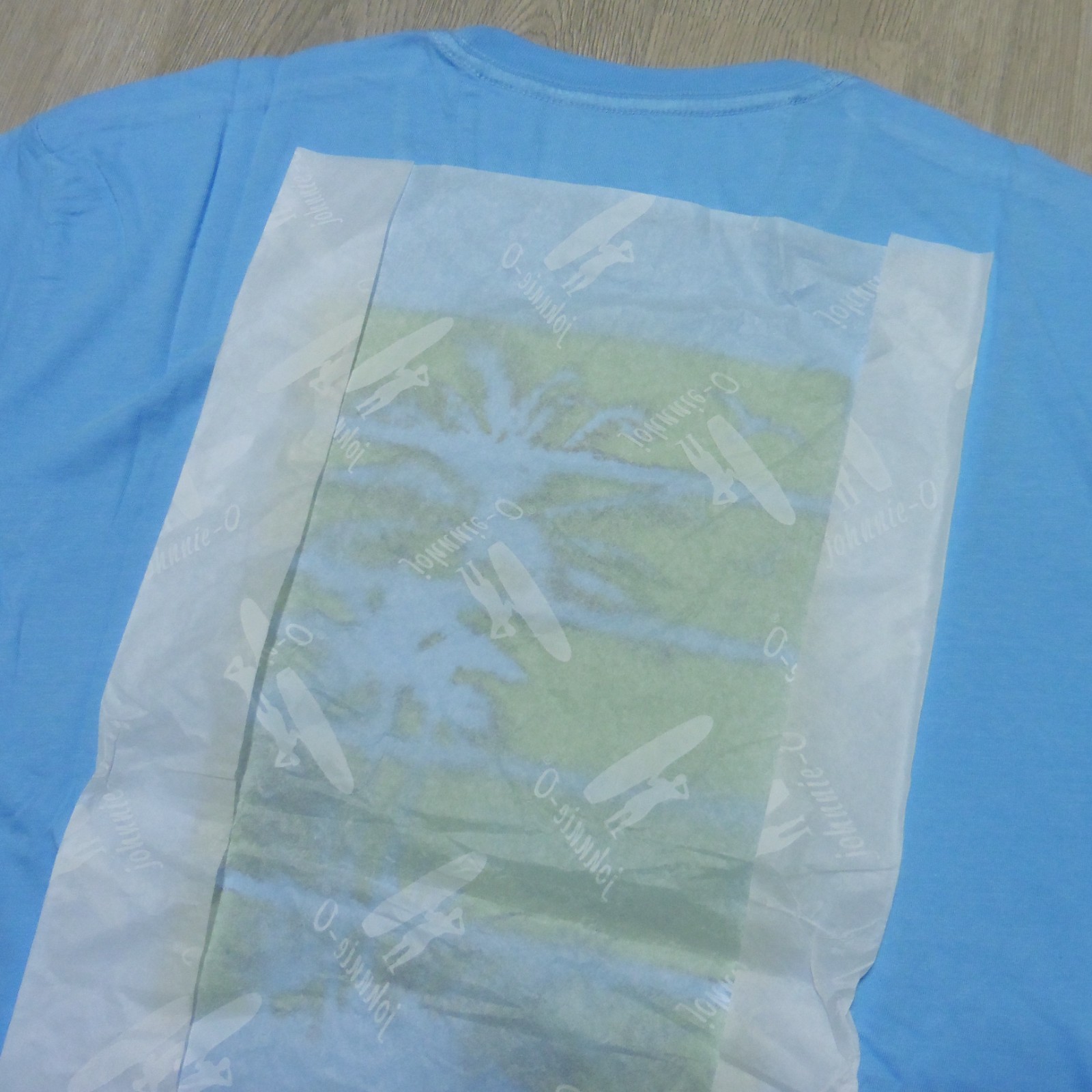 JOHNNIE O Mens S M L XL 2XL T SHIRT MALIBLU PALM PARADISE GOLF BLUE GOLF TEE