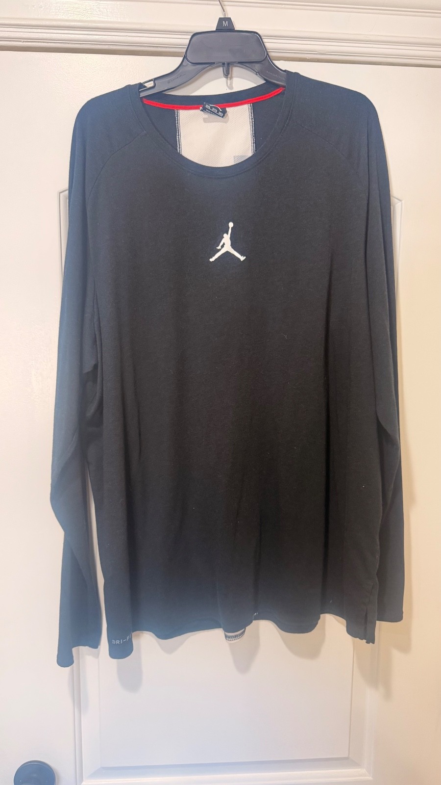 Nike Air Jordan 23 Alpha Dry Long Sleeve Black Shirt Dri Fit Size XXXL