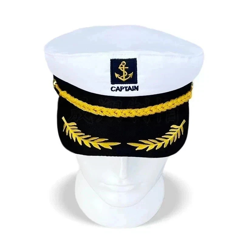 Adult Yacht Captain Hat Adjustable for Men & Women Party Costume Accessories