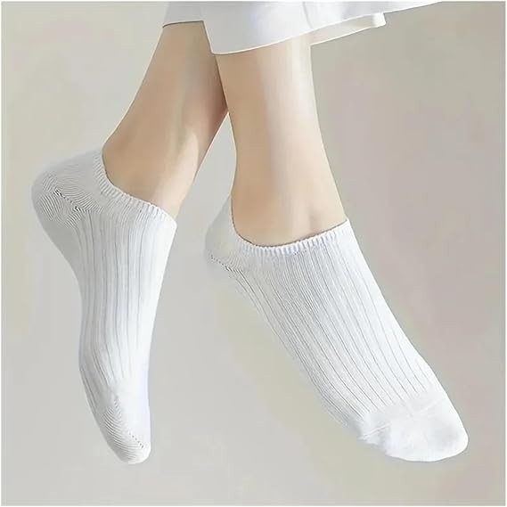 10 pairs Women’s No Show Ankle Socks, Non-Slip Low Cut Invisible Liner Socks