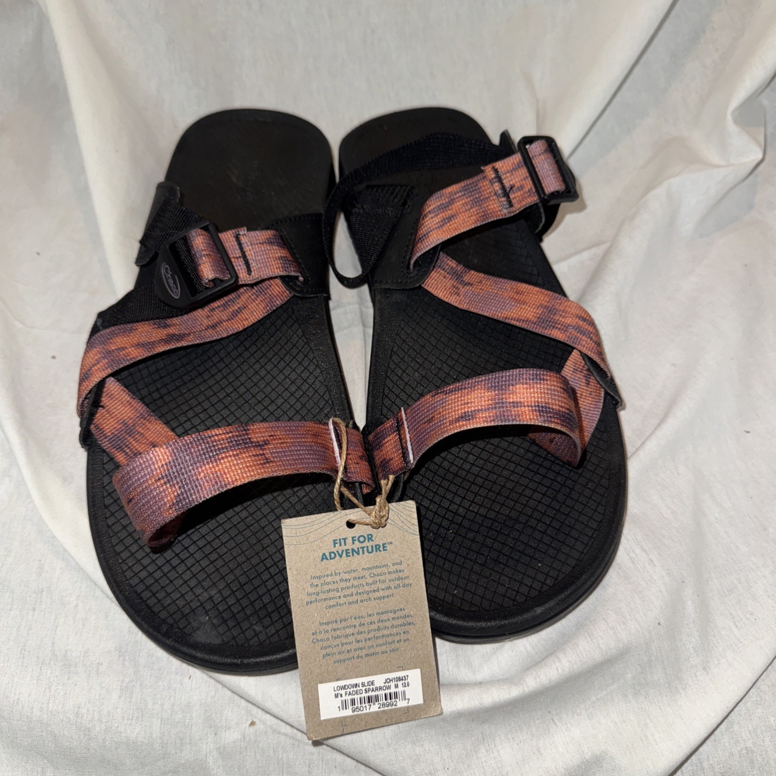 Chaco Lowdown Sandal/Slide – Faded Sparrow – JCH108437 12M NWT