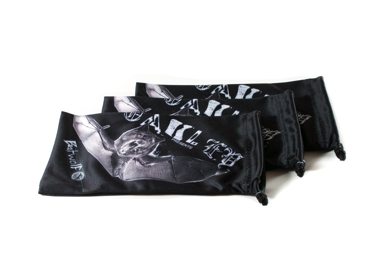 OAKLEY 3-PACK BATWOLF EDITION MICRO FIBER SOFT CLOTH SUNGLASSES BAG CASE LARGE