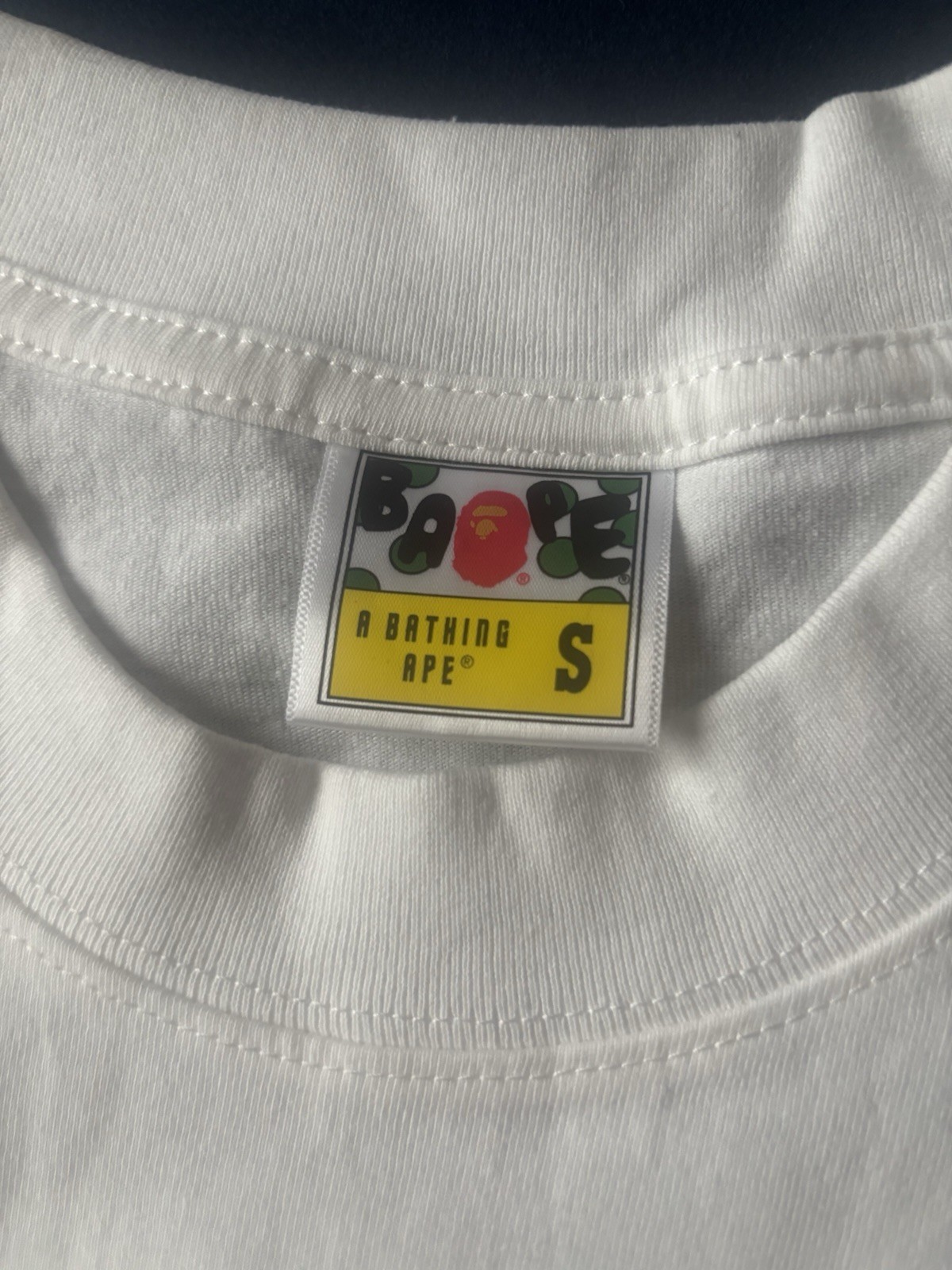 A Bathing Ape BAPE X Burberry Men’s White Ape Head Graphic Tee S Regular Fit