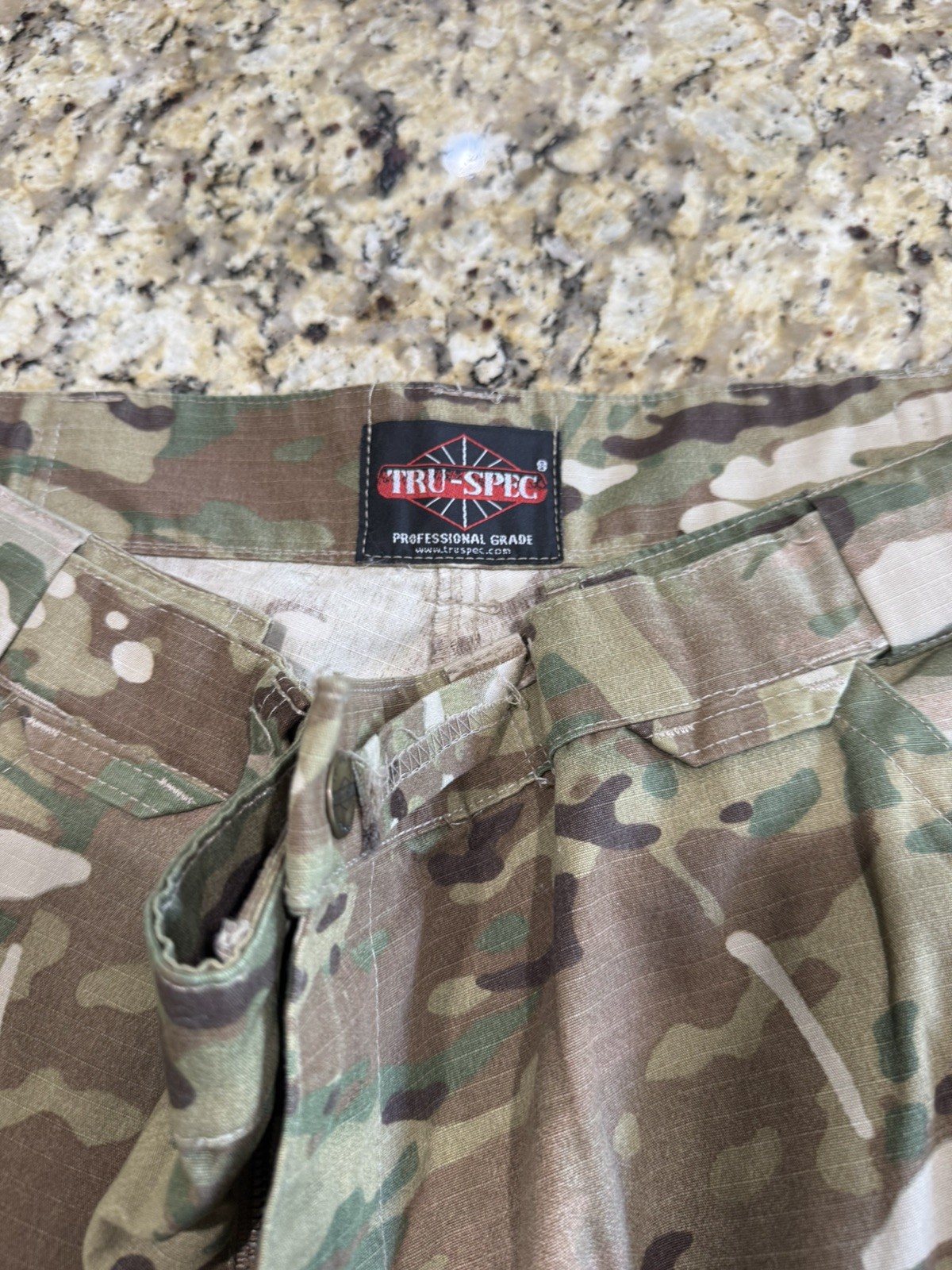 TRU-SPEC Tactical Cargo Pants Mens XL Regular Multicam Camo Military Ripstop