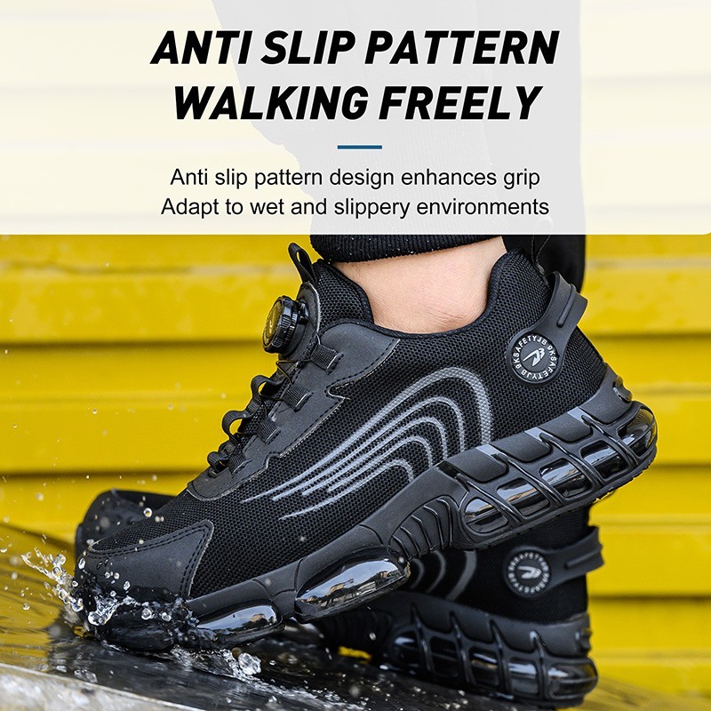 New Work Sneakers Steel Toe Shoes Men Safety Shoes Puncture-Proof Work Shoes