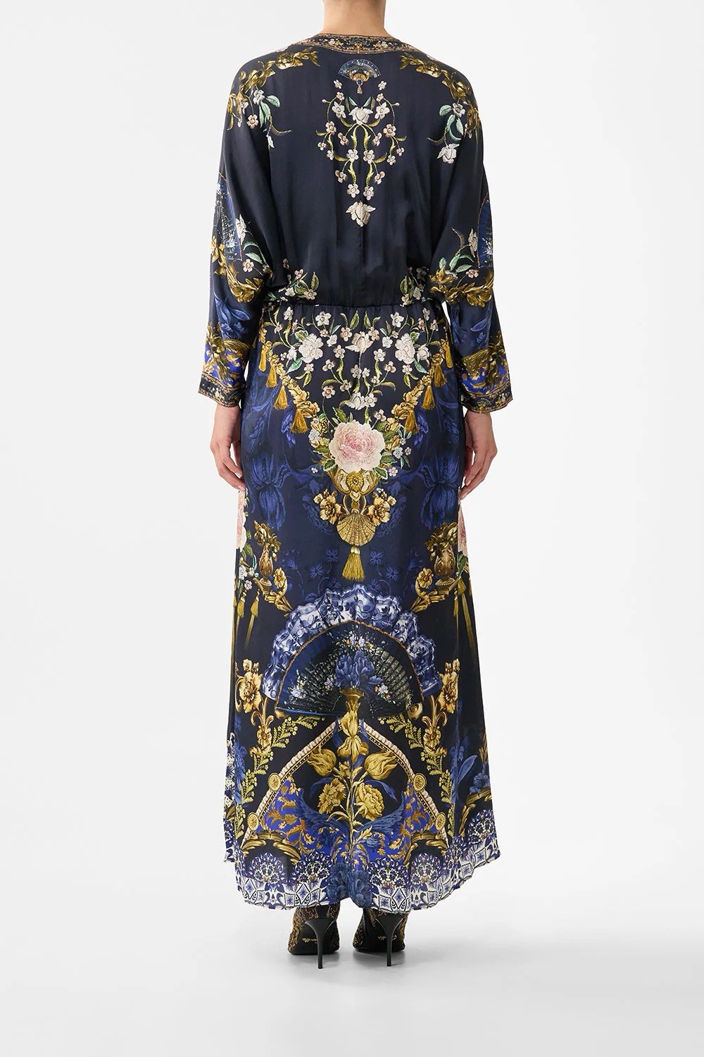 Camilla Notes From The Blue Room Twist Front Batwing Dress Size S