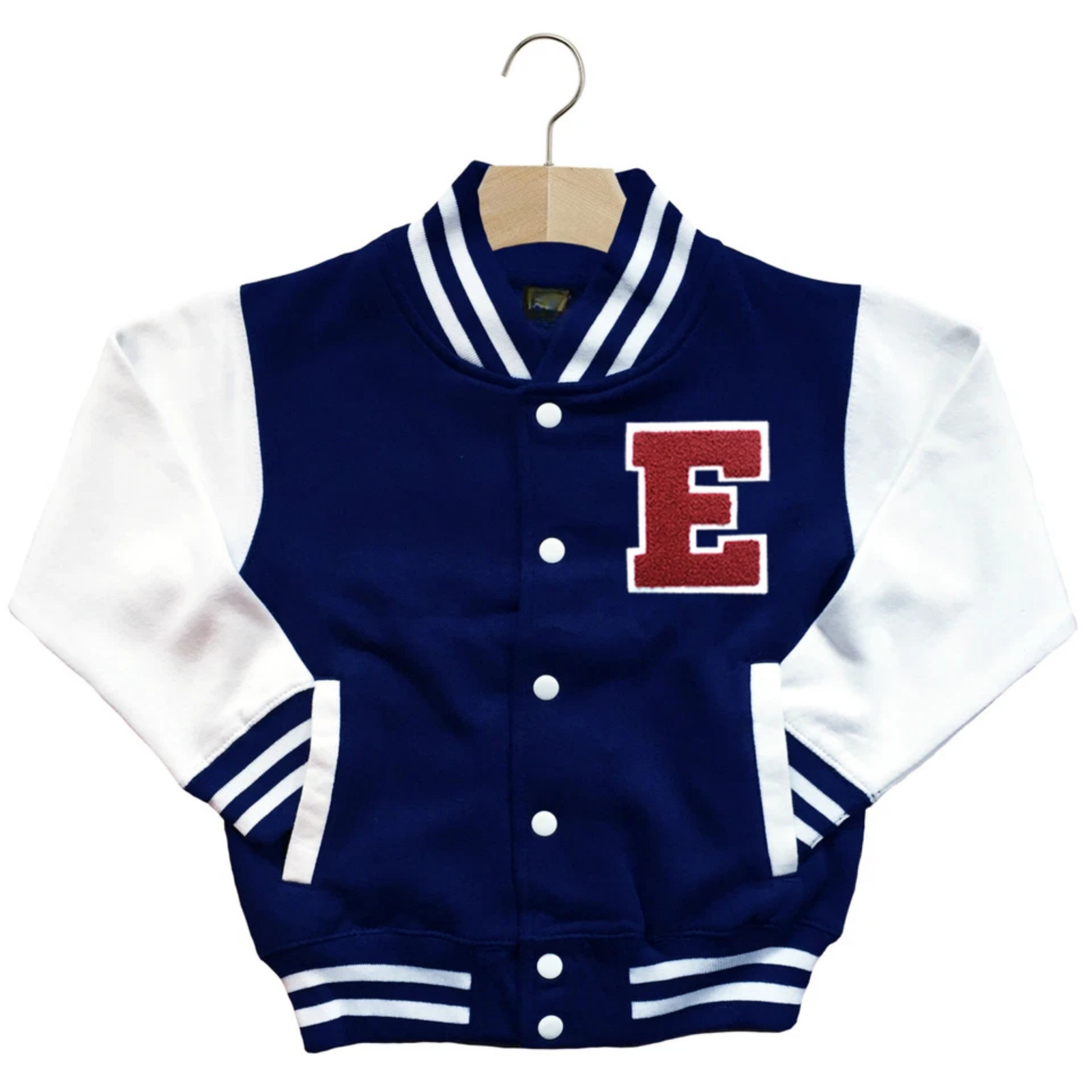 CLASSIC VARSITY BASEBALL JACKET UNISEX PERSONALIZED GENUINE US E COLLEGE LETTER