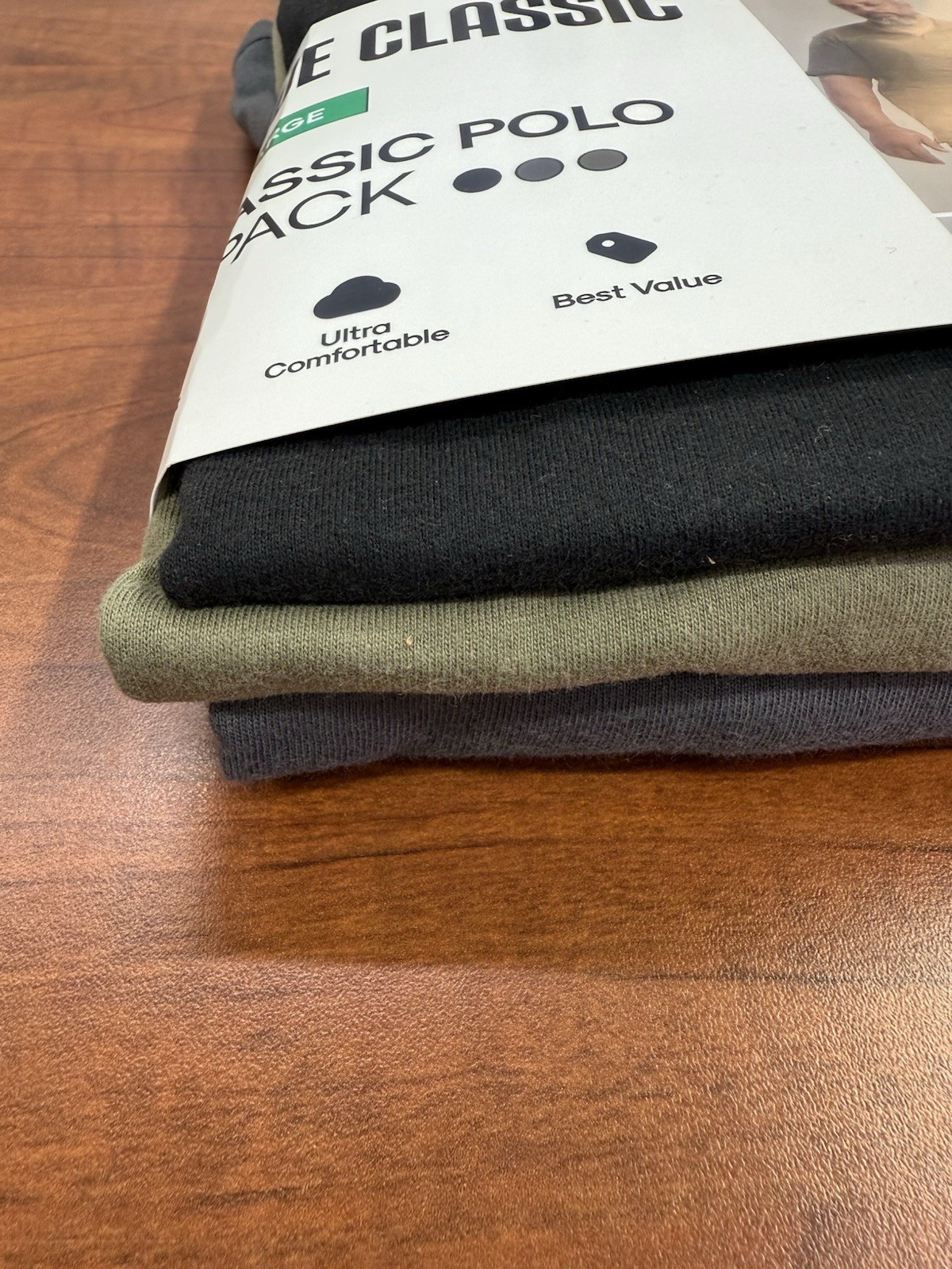 True Classic 3 Pack Classic Polo Size XL – Black/Green/Grey