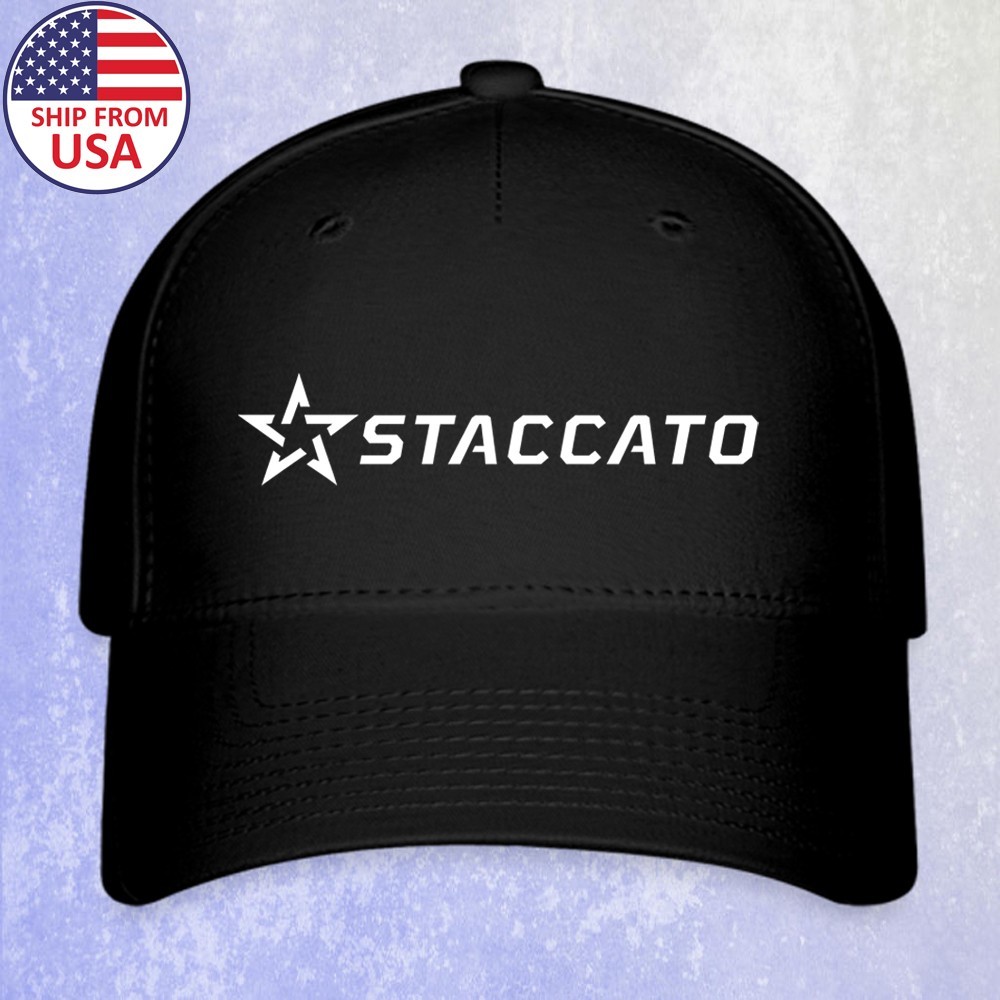 Staccato Guns Firearms Black Hat Baseball Cap Size S/M-L/XL