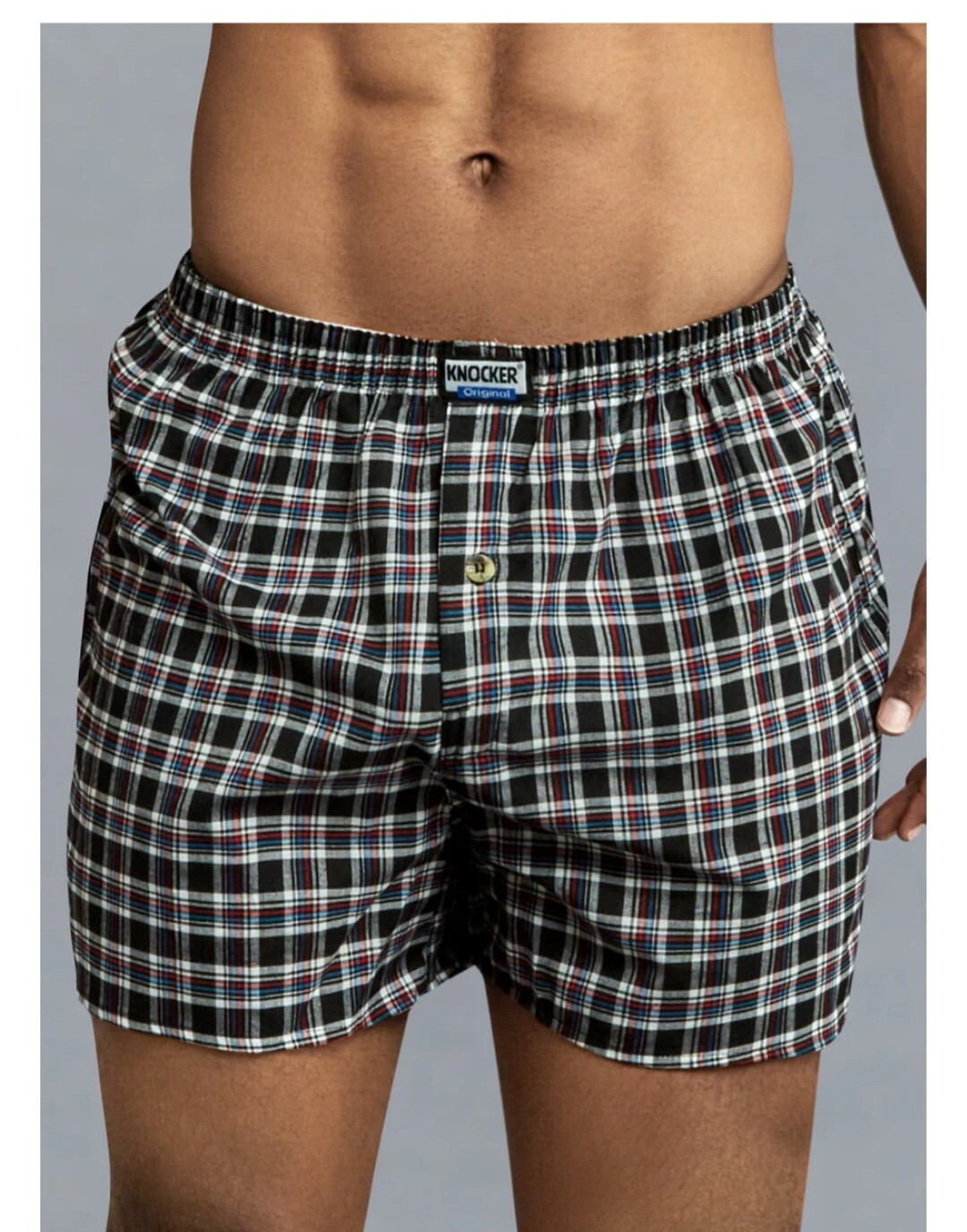 3 6 12 Pack Men Premium Boxer 100% Cotton Underwear Plaid Shorts Brief Trunk Lot