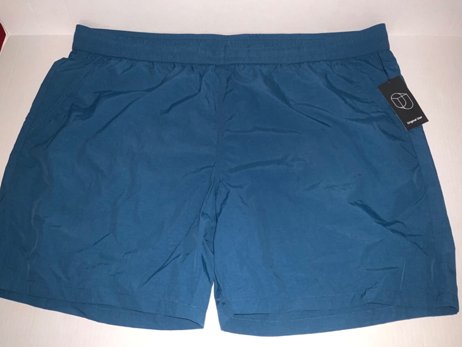Original Use 6.25″ Inseam Athletic Short LITE 100% NYLON QUICK DRY elastic & Tie