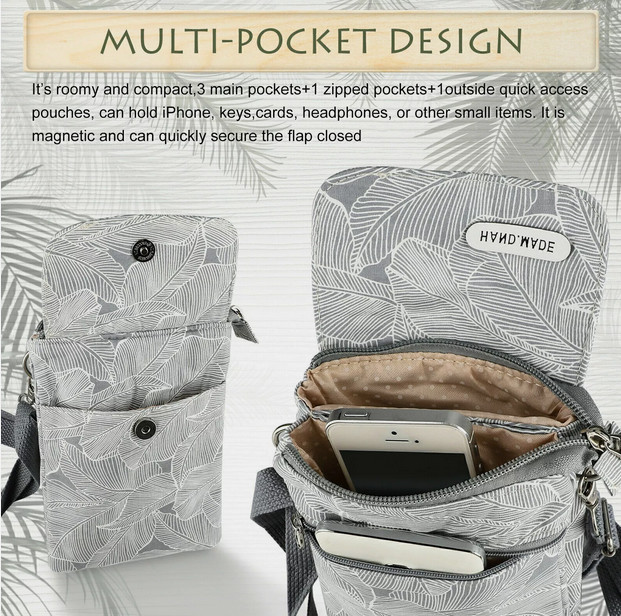 Women Small Cross-body Cell Phone Case Shoulder Bag Purse Pouch Handbag Wallet