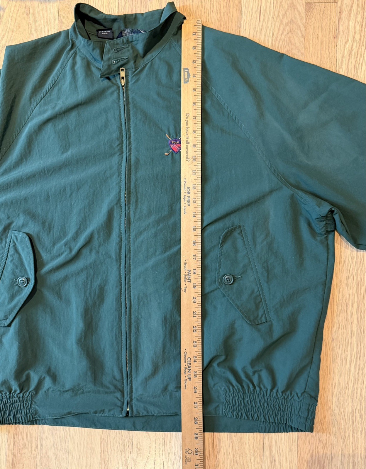 VTG Polo Ralph Lauren Jacket Men XL Green Bi Swing Bomber Made in USA Golf Crest