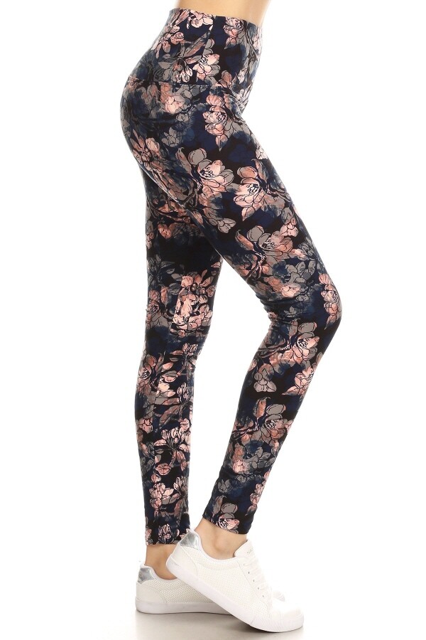 Buttery Soft High Waist Leggings PATTERNED regular & + sizes available!!