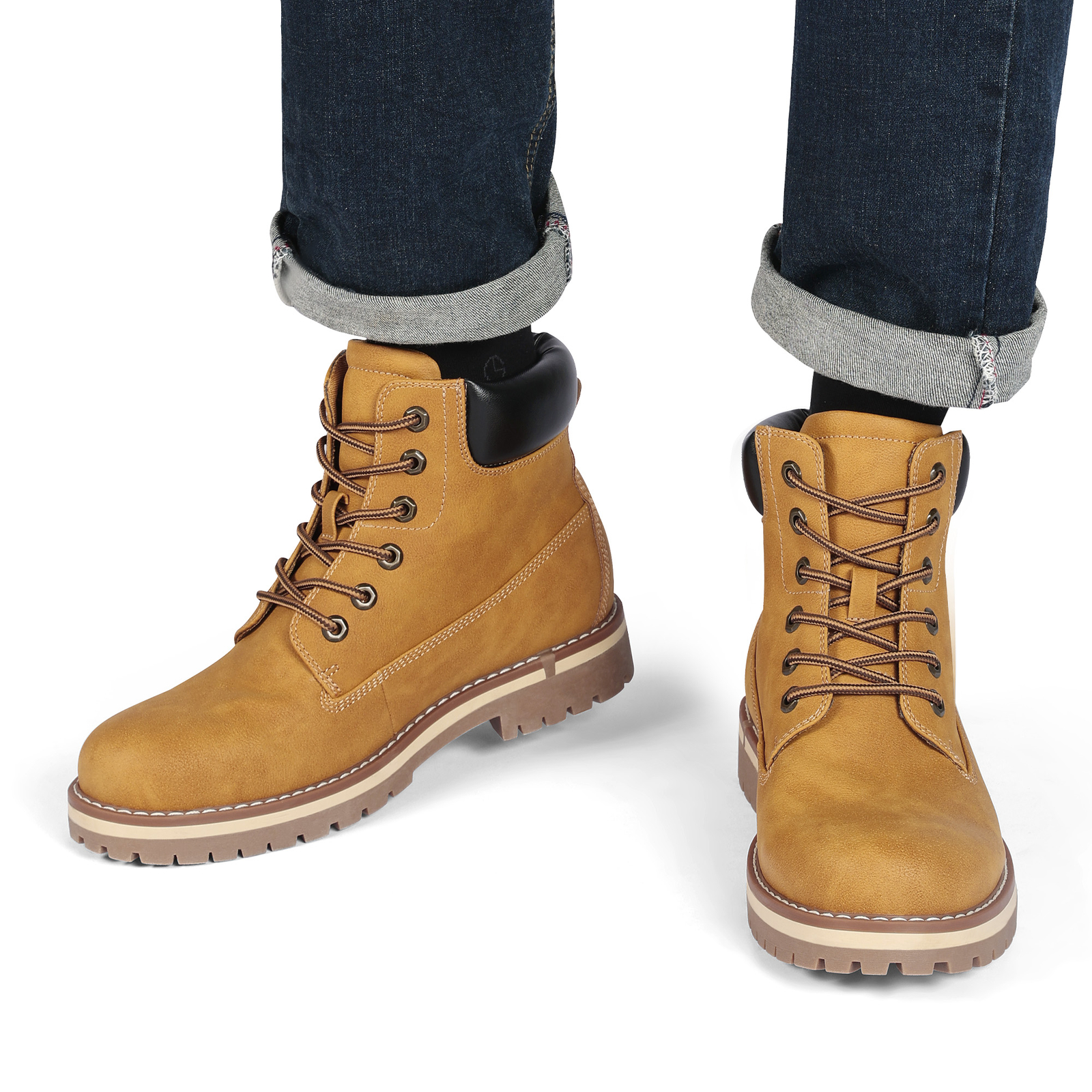 Men’s Classic Motorcycle Winter Snow Boots Outdoor Casual Shoes US Size 6.5-15