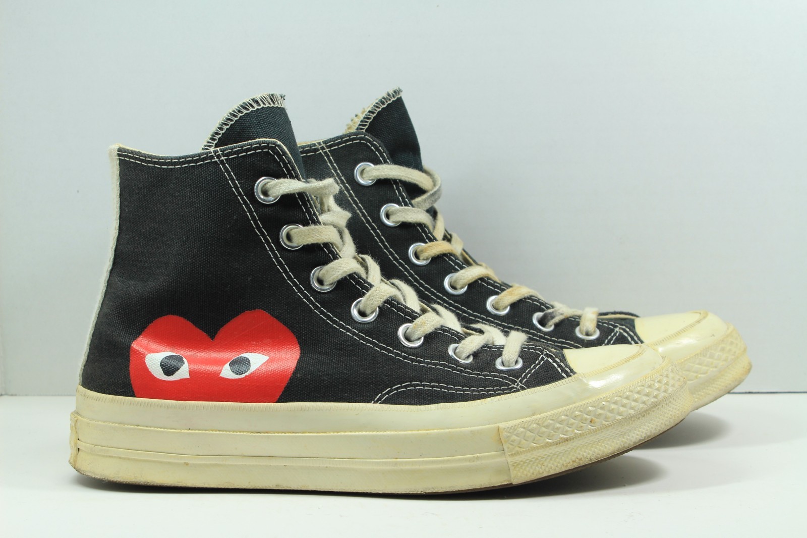 Comme des Garcons PLAY x Converse Chuck 70 High Black 150204C Size 7W/5M