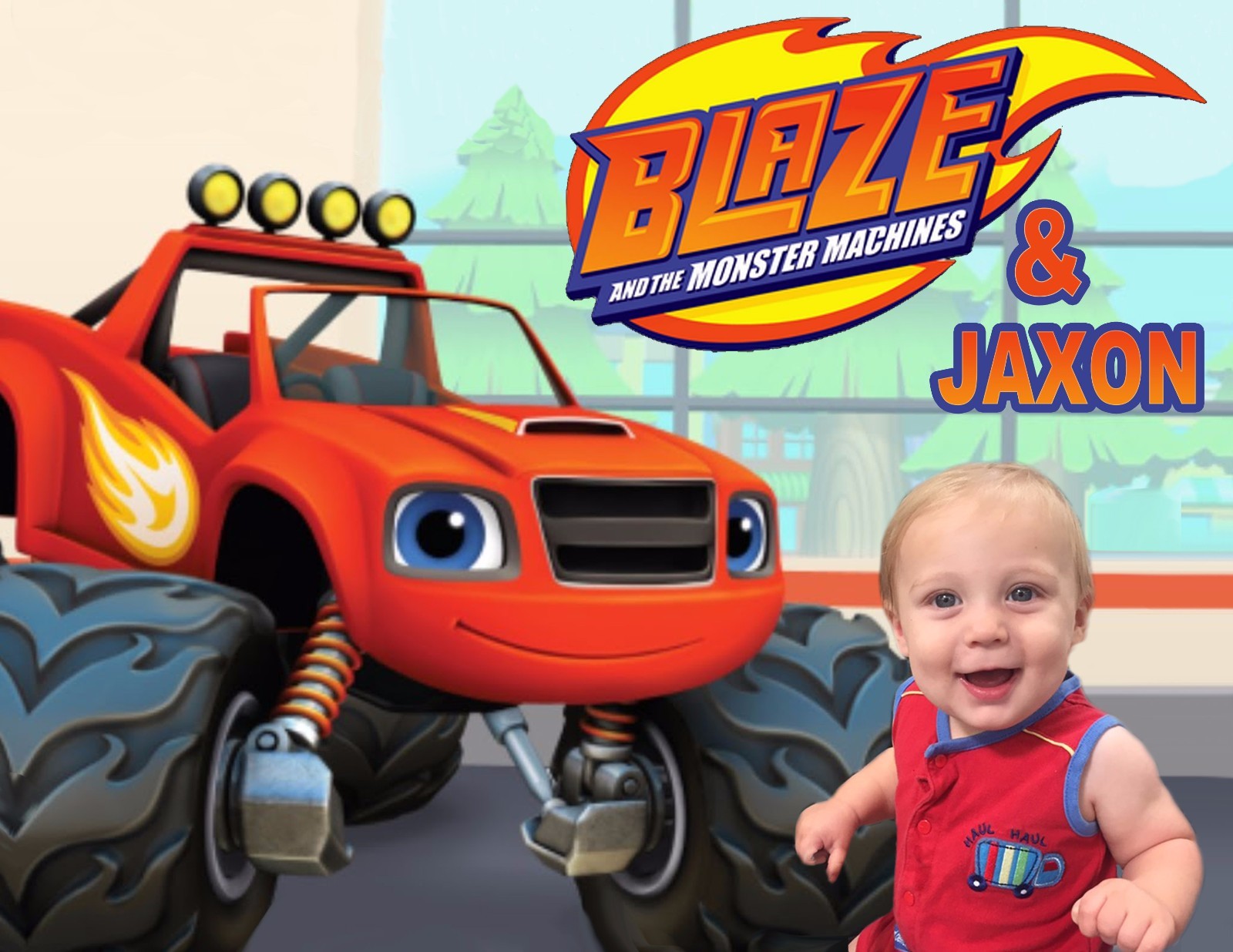 Custom Blaze and the Monster Machines T shirt / Item with your Photo!