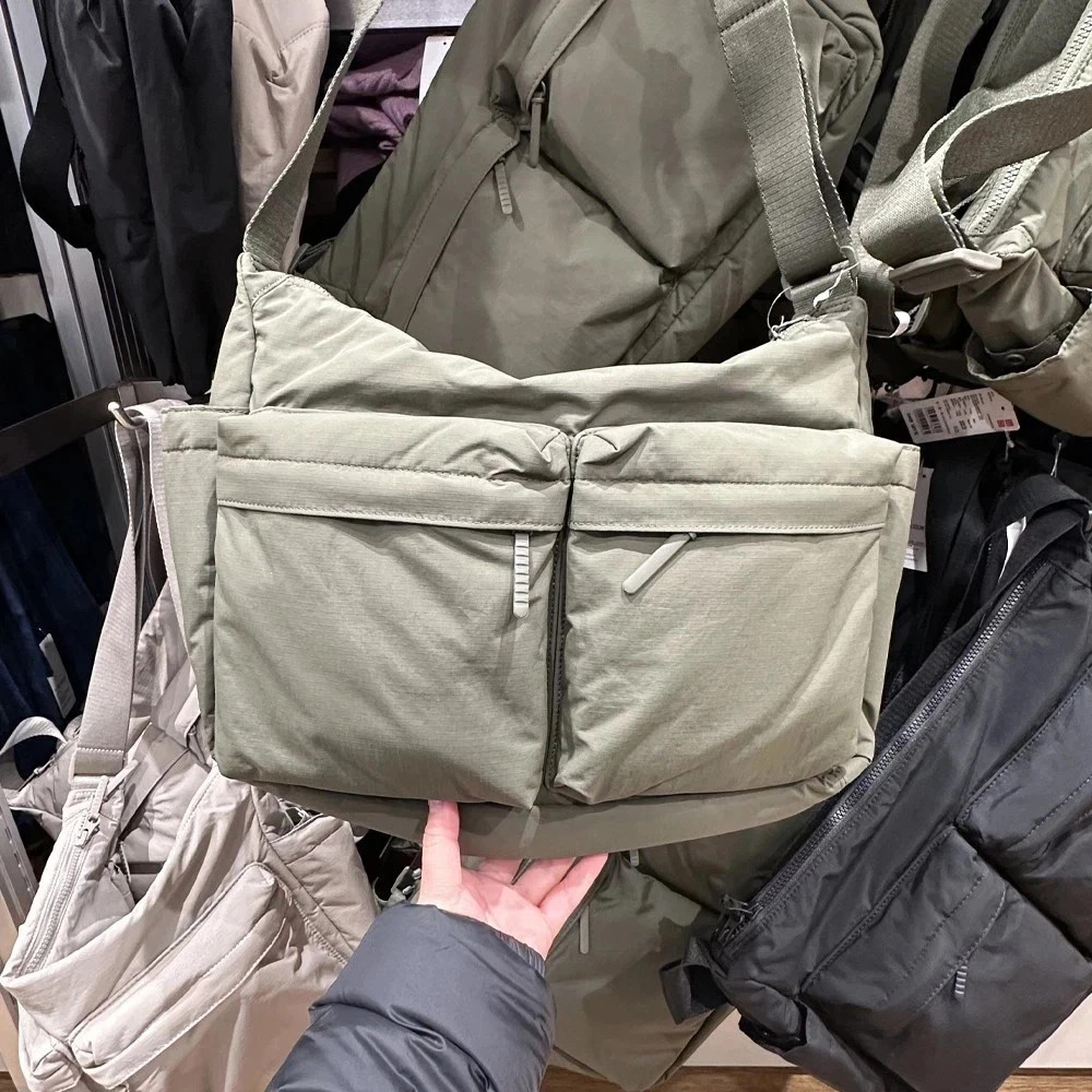 UNIQLO Casual Multi-pocket Messenger Bag Men Women Shoulder Bag Travel Sport Bag