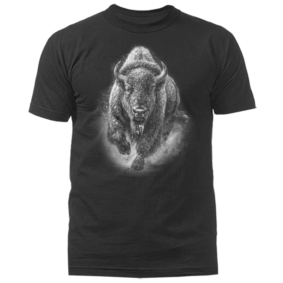 Charging American Bison Buffalo Wilderness Outdoor Wildlife Nature T-shirt