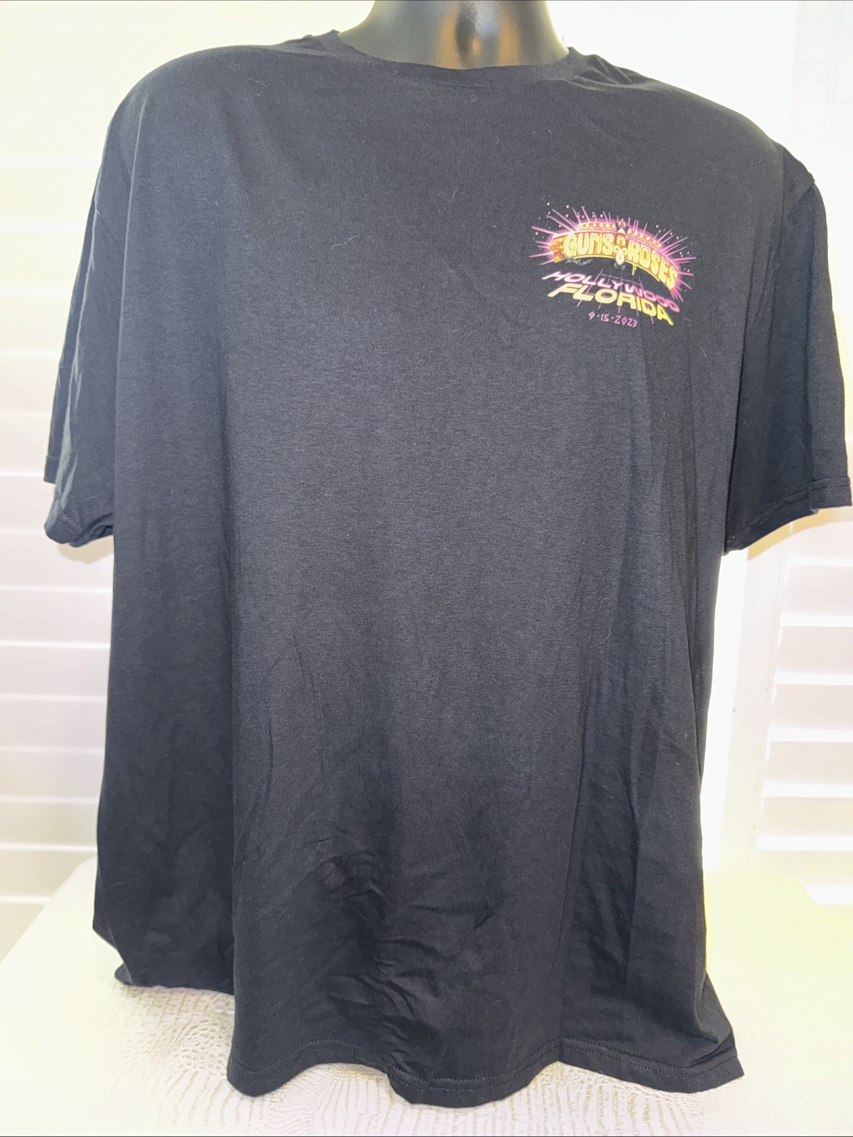 Official Guns N Roses Hollywood Fl 9/15/23 Event Shirt Size XL Extra Large New