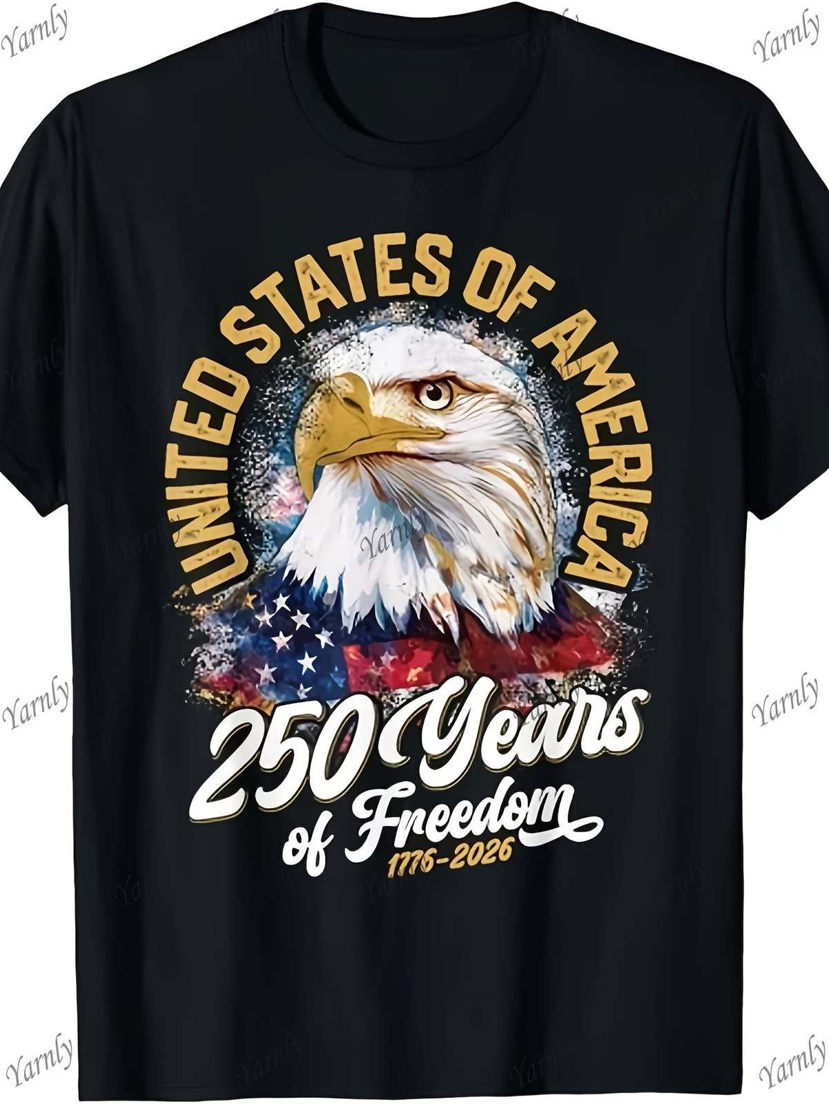 250 Years of Freedom in America Independence Day Eagle T-Shirt – 250th Anniversa