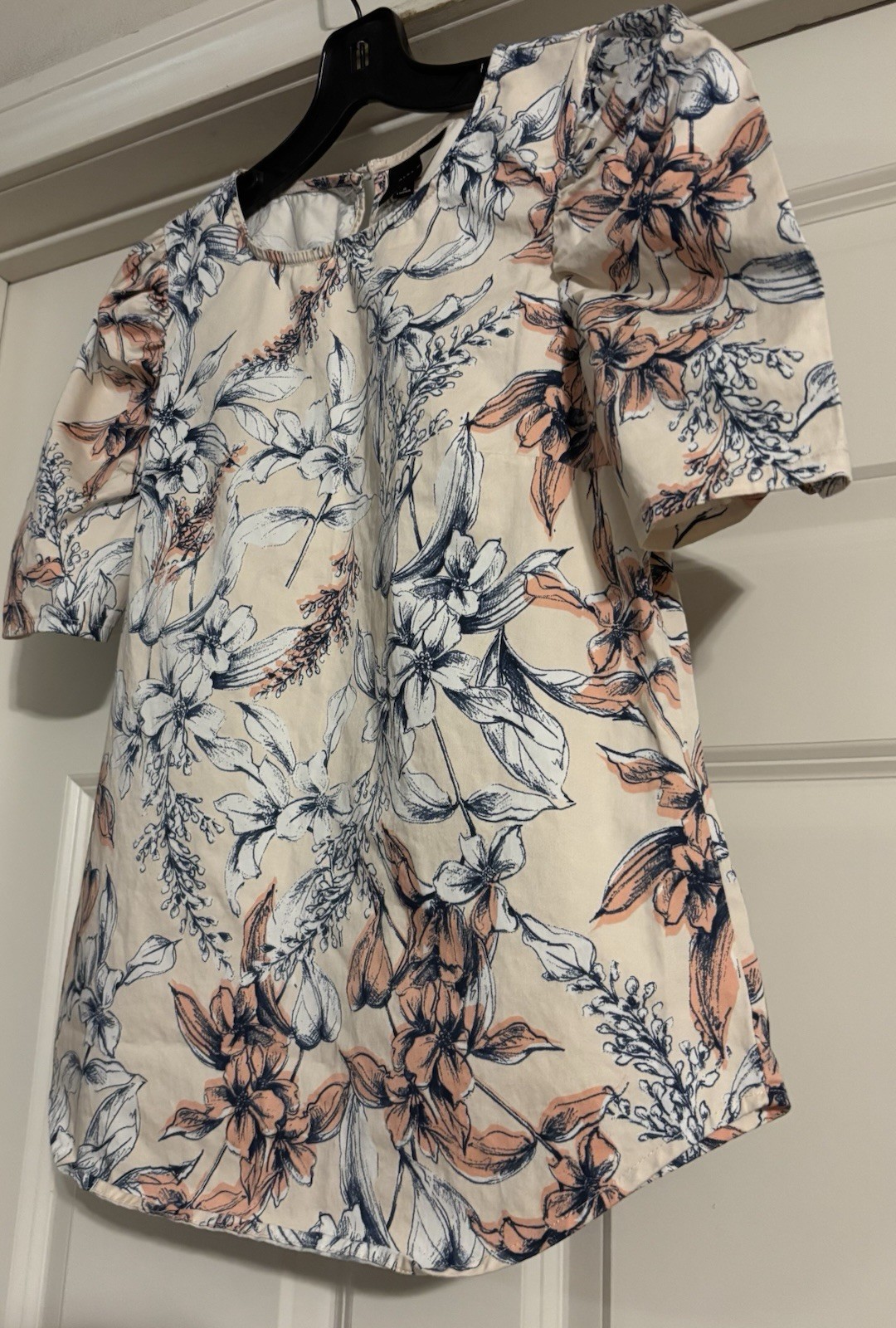Alex Marie Boho Cottagecore Old Money Puff Sleeve Luxury Keyhole Back Size S