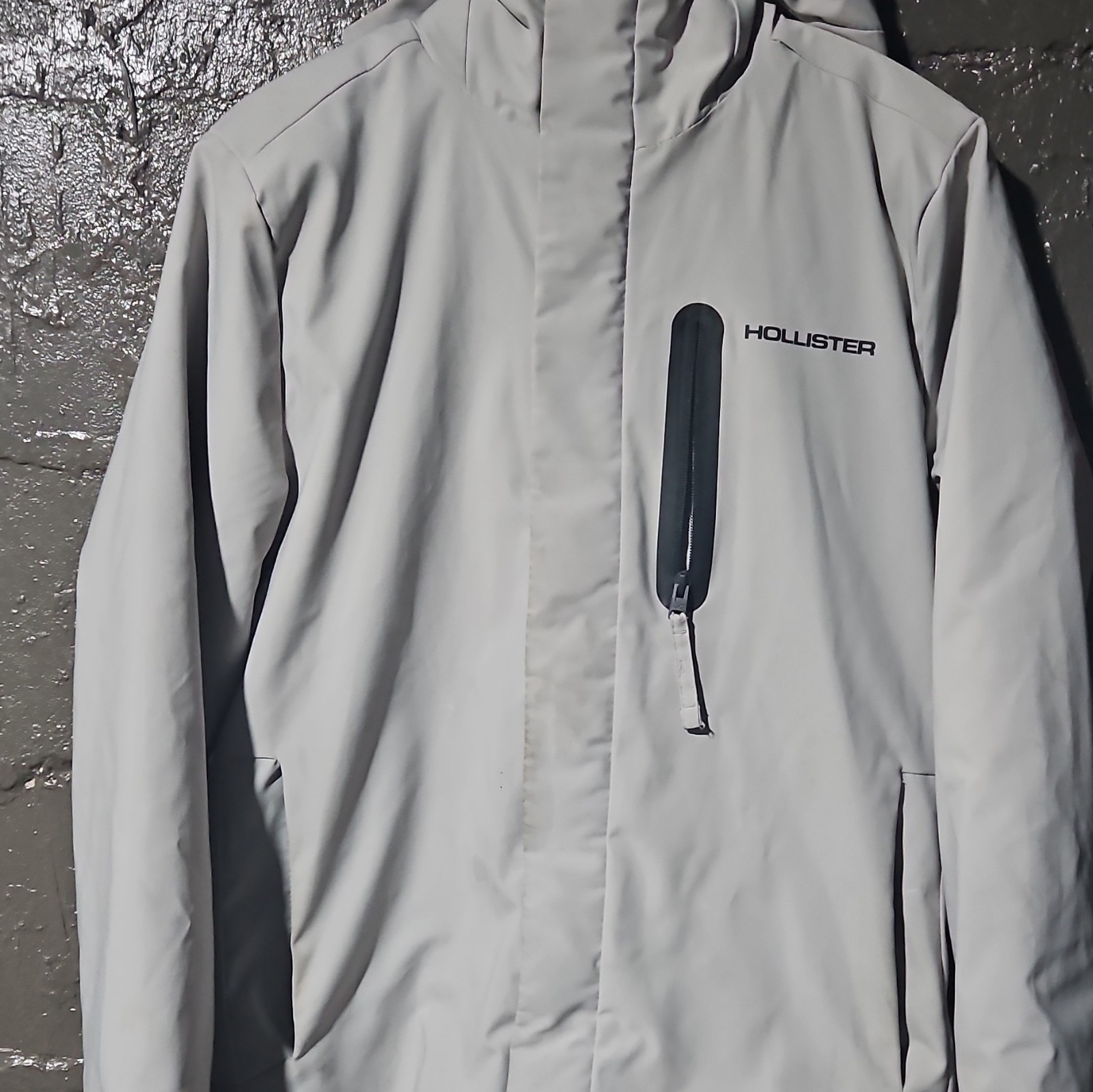 Grey Hollister All Weather Jacket XS