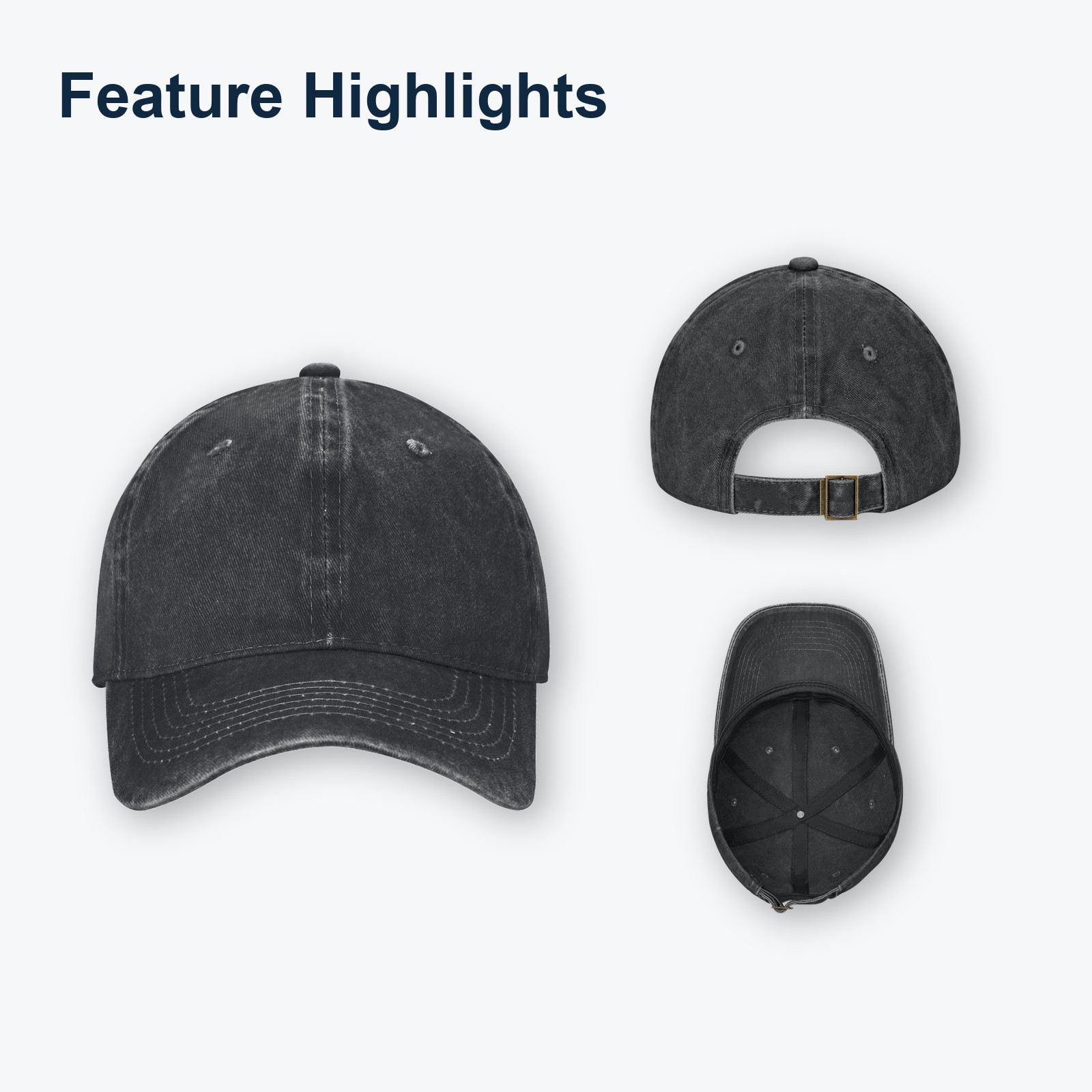 Ornamental Cross Baseball Cap Adjustable Dad Hat Christian Print