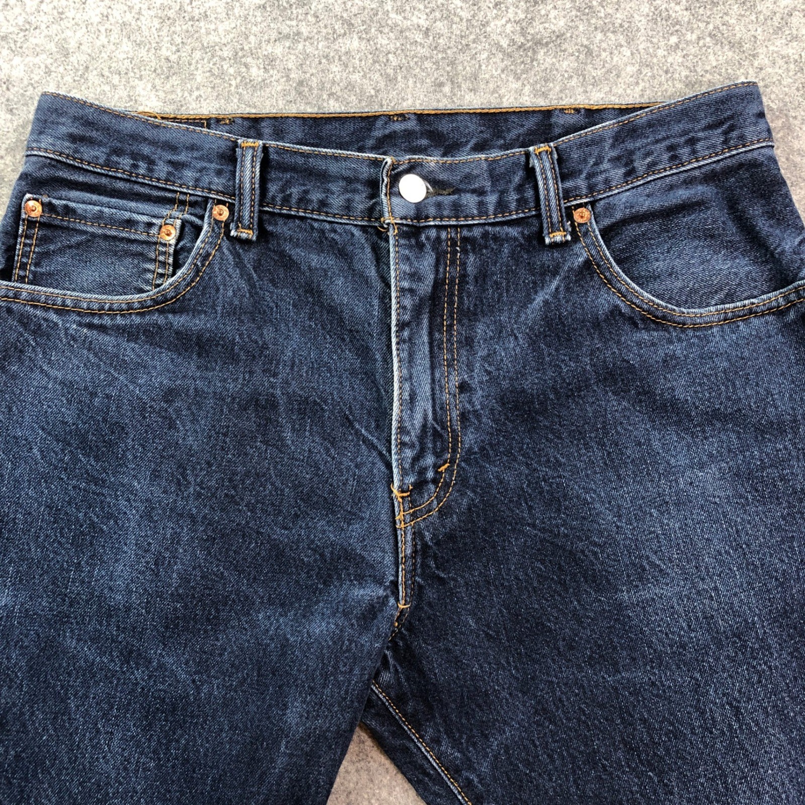 Levis 517 Mens Jeans 34×29 (fits 34×28) Bootcut Blue Dark Wash Mid Rise Denim