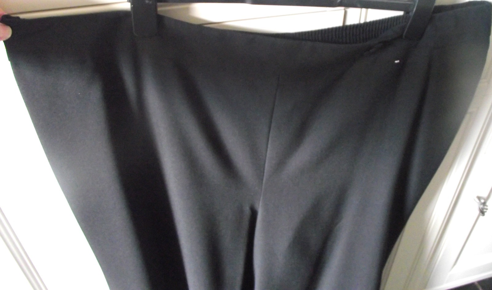 CLASSICS – LADIES ELASTICATED STRETCH WAIST TROUSERS – NAVY BLUE – SIZE 30 – NEW