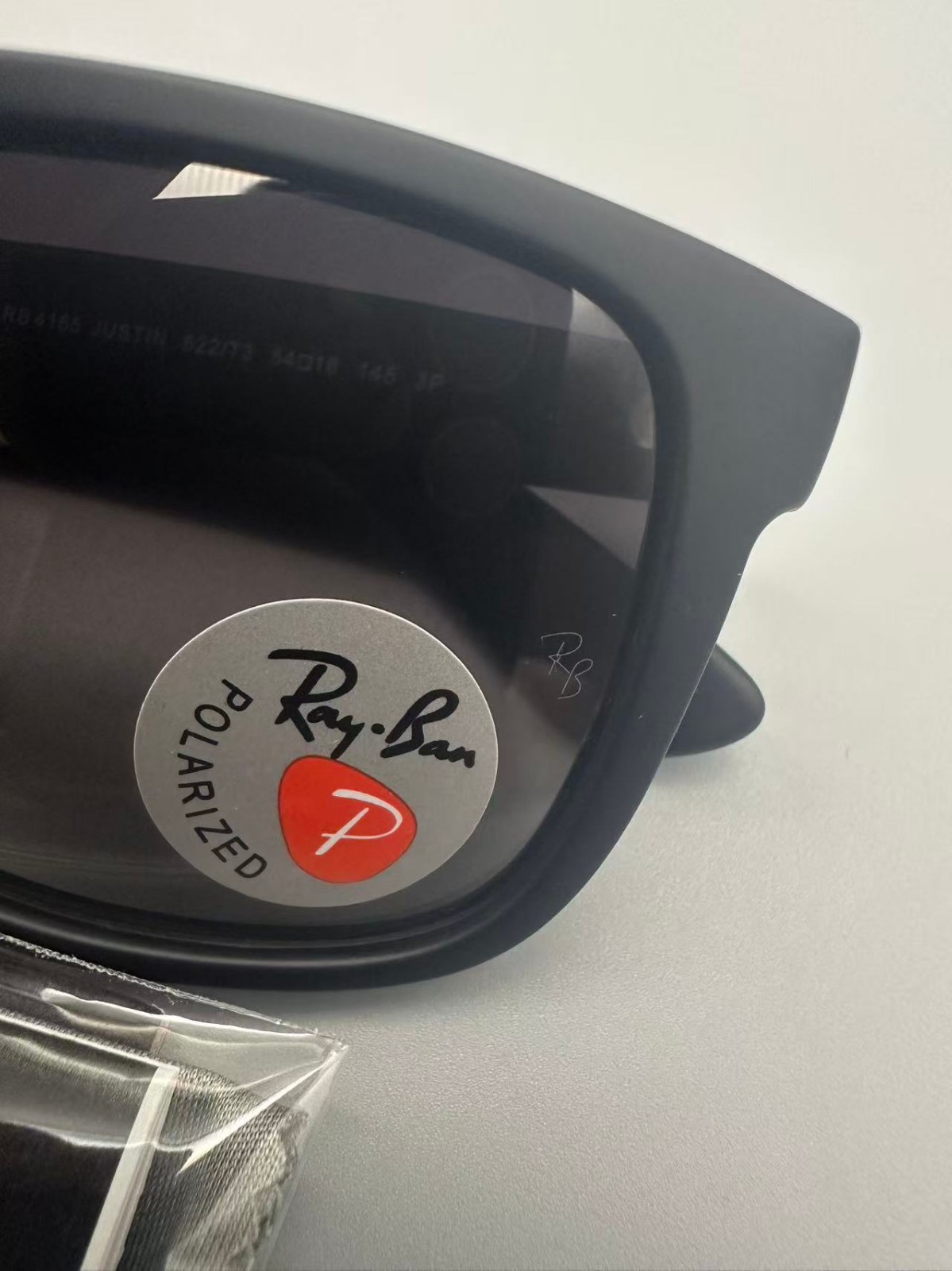 Ray-Ban RB4165 Justin Classic Men’s Grey Polarized Sunglasses 54mm