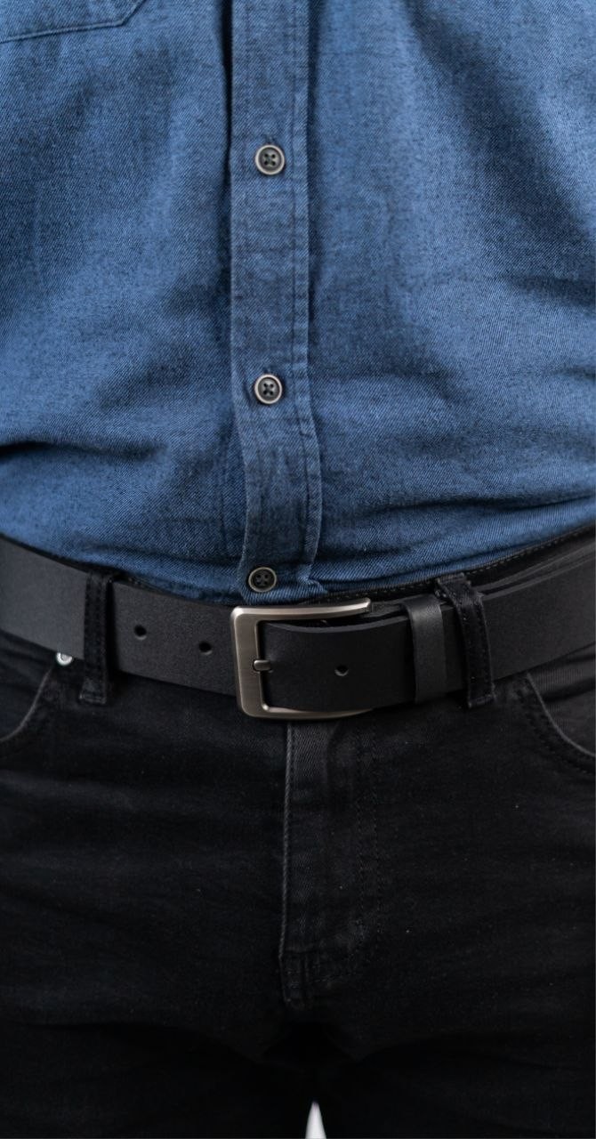 Handmade Genuine Leather Belt Men Casual 1.5-inch Belts Color and size Selection